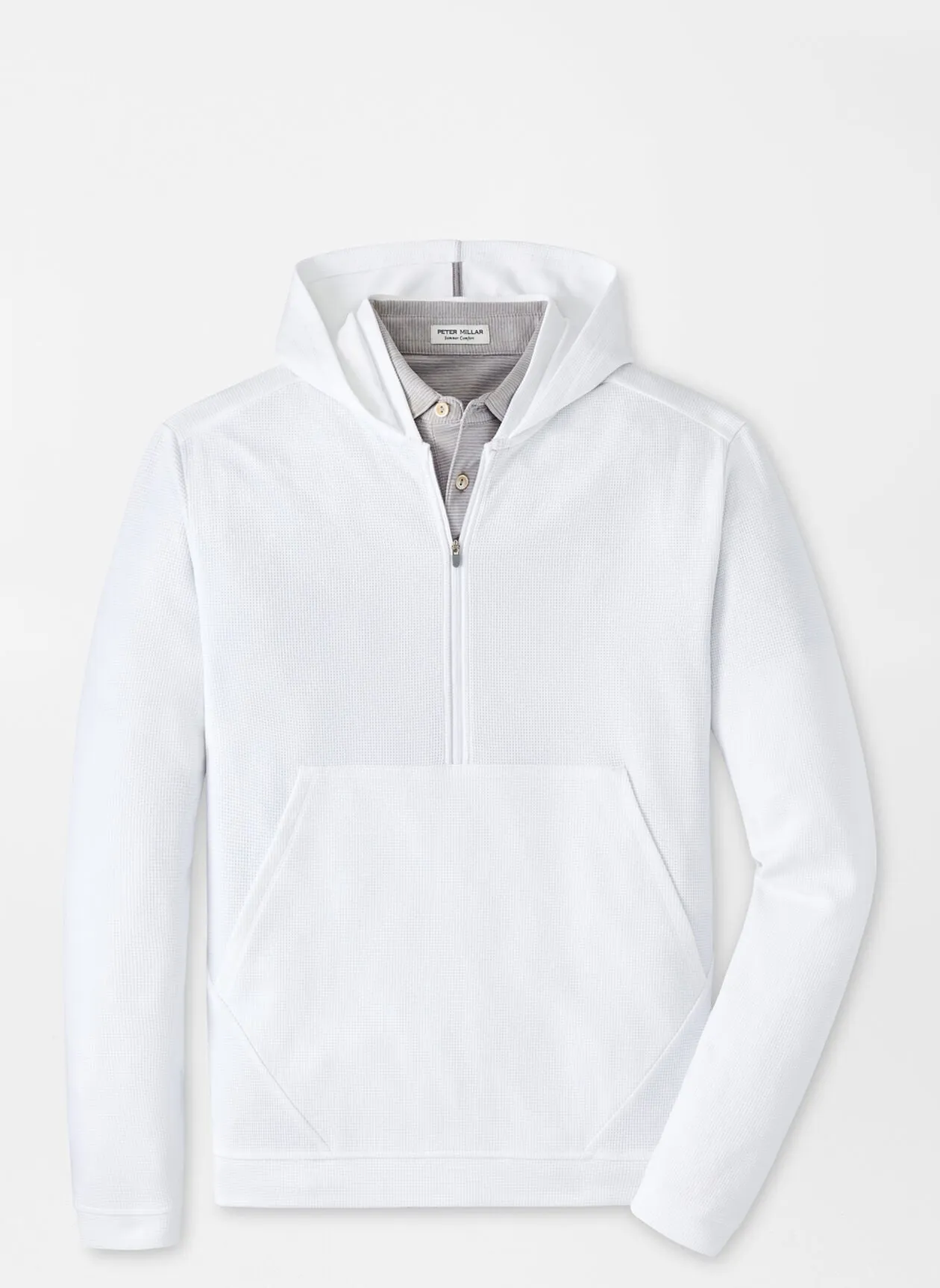 Peter Millar Grid Performance Half-Zip Hoodie