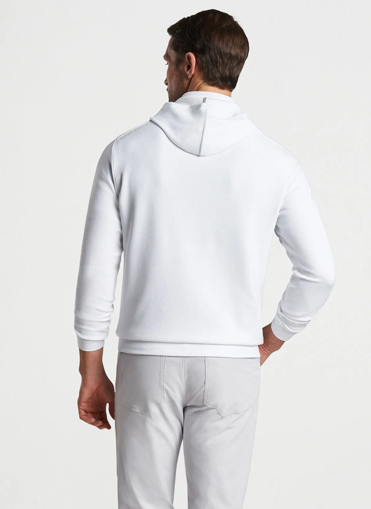 Peter Millar Grid Performance Half-Zip Hoodie