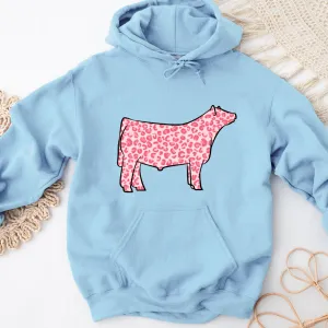 Pink Cheetah Steer Hoodie (S-3XL) Unisex - Multiple Colors!