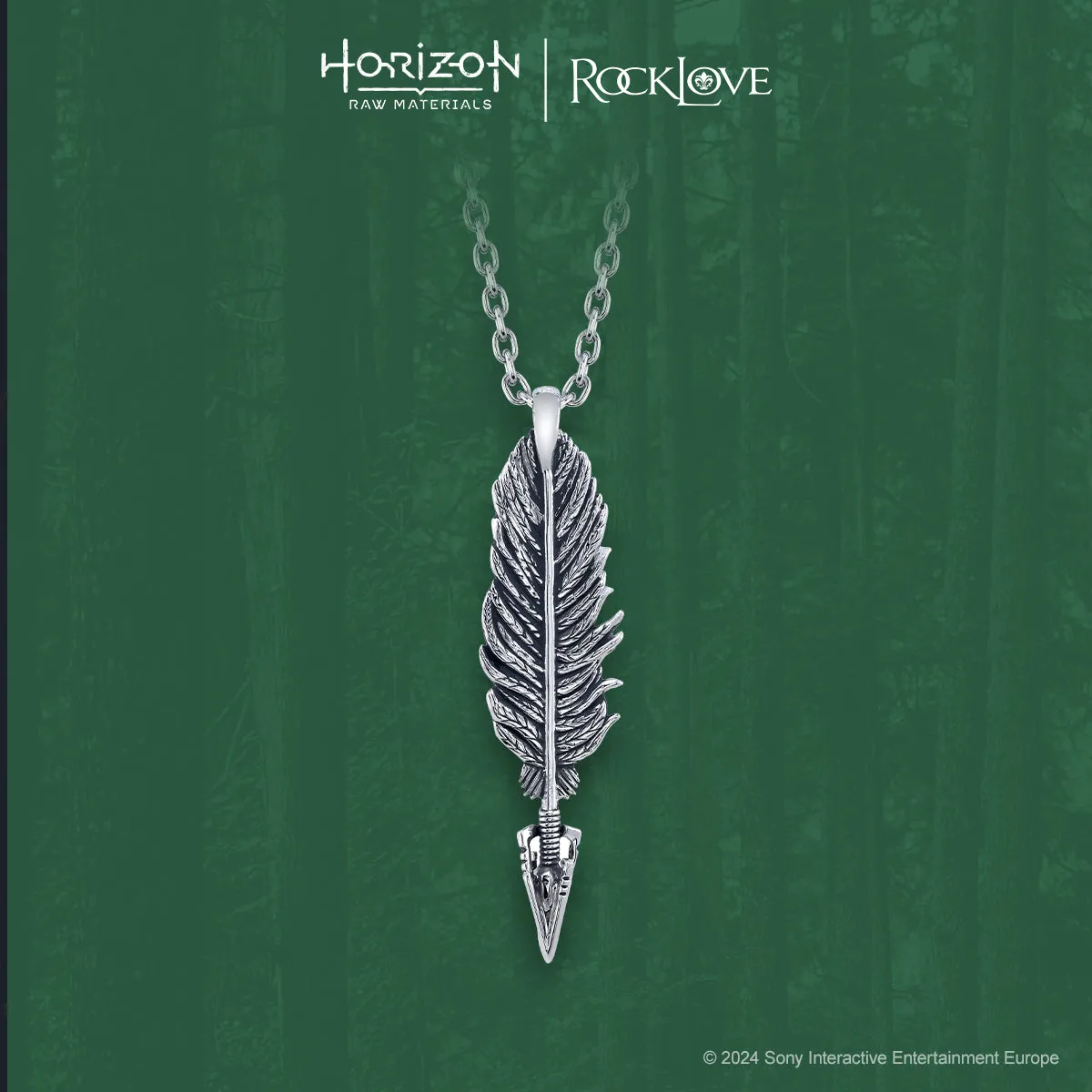 PlayStation X RockLove HORIZON FORBIDDEN WEST Nora's Feather Necklace