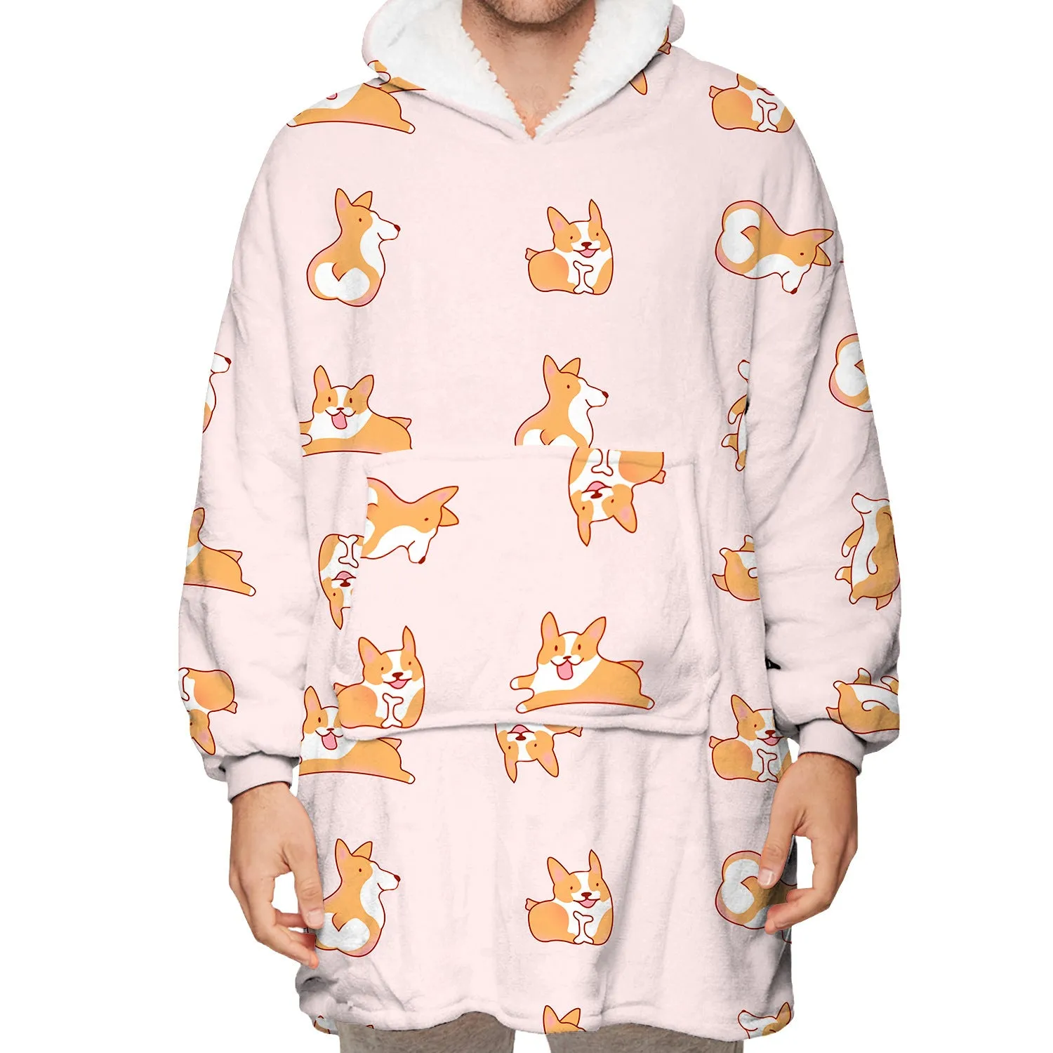 Plush-feel Oversized Unisex Hoodie