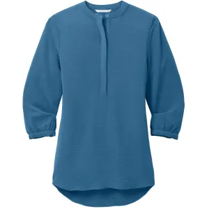 Port Authority® Women's 3/4-Sleeve Textured Crepe Tunic