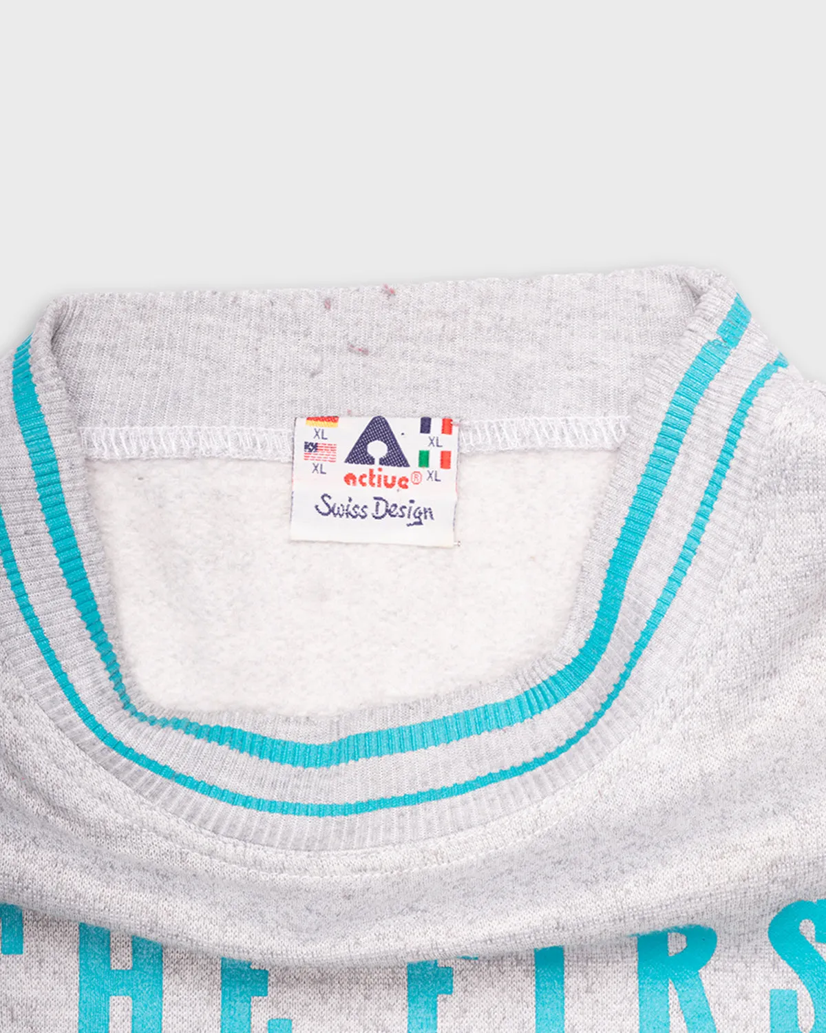 Printed grey sports sweatshirt