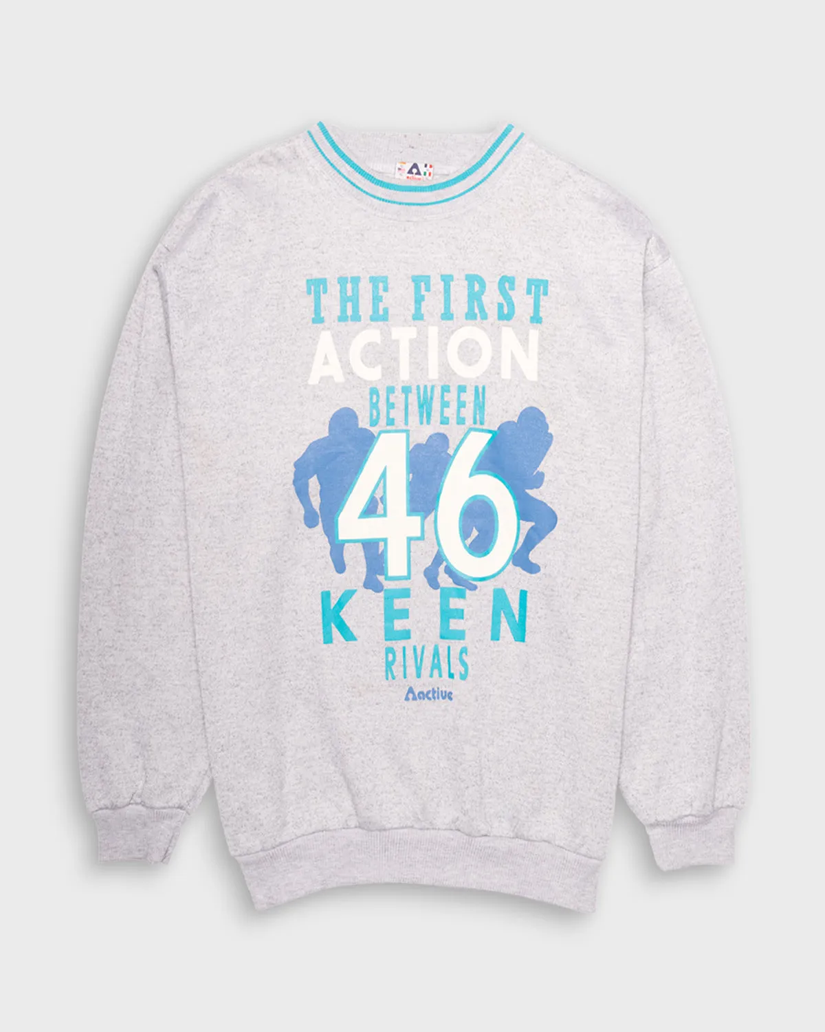 Printed grey sports sweatshirt