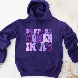 Purple Support Women In Ag Hoodie (S-3XL) Unisex - Multiple Colors!