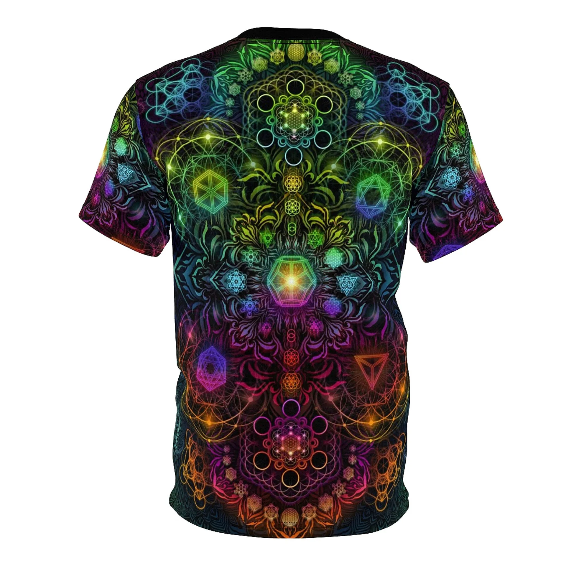 "Elements Sacred Geometry" V3 Rainbow AOP Crew - Yantrat Design