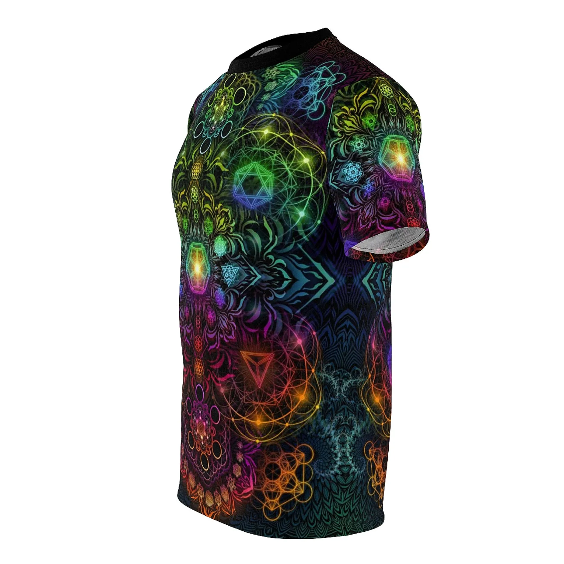 "Elements Sacred Geometry" V3 Rainbow AOP Crew - Yantrat Design