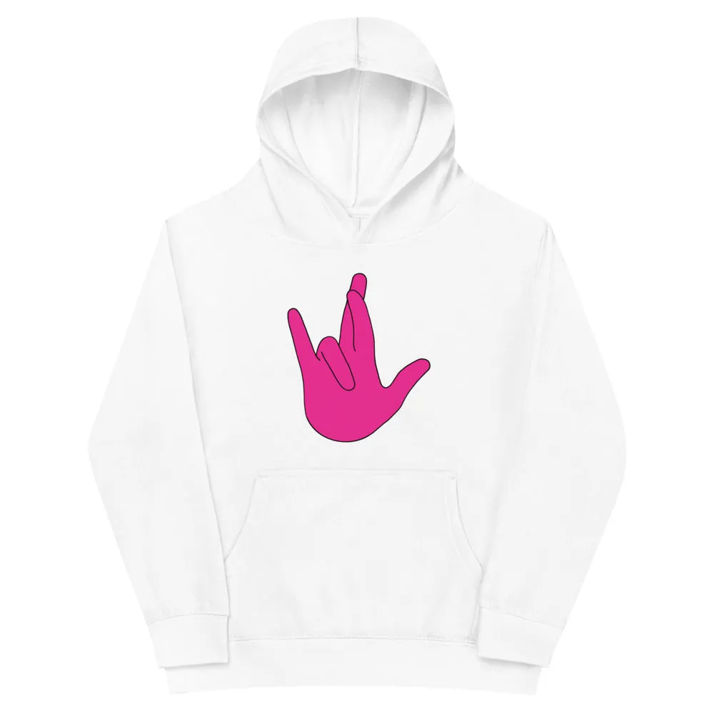 "I Really Love You" (IRLY) Kids Fleece Hoodie