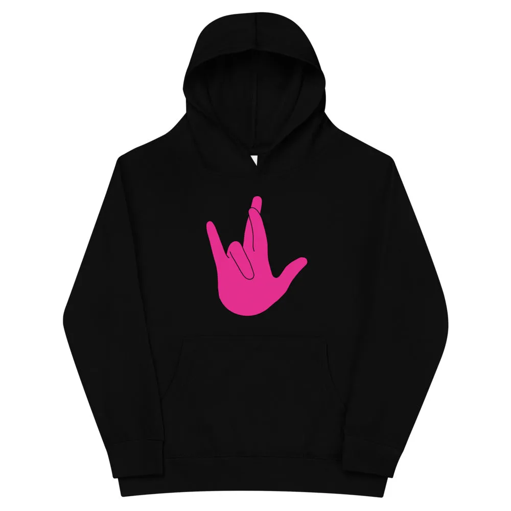 "I Really Love You" (IRLY) Kids Fleece Hoodie