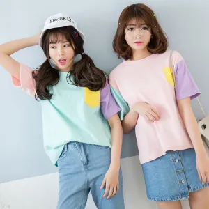 "KPOP PASTEL PATCHES" T-SHIRTS K042002