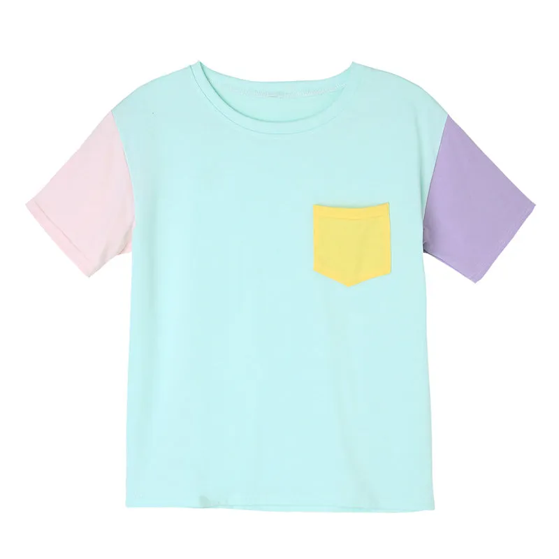 "KPOP PASTEL PATCHES" T-SHIRTS K042002