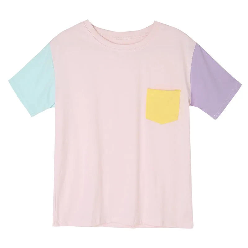 "KPOP PASTEL PATCHES" T-SHIRTS K042002