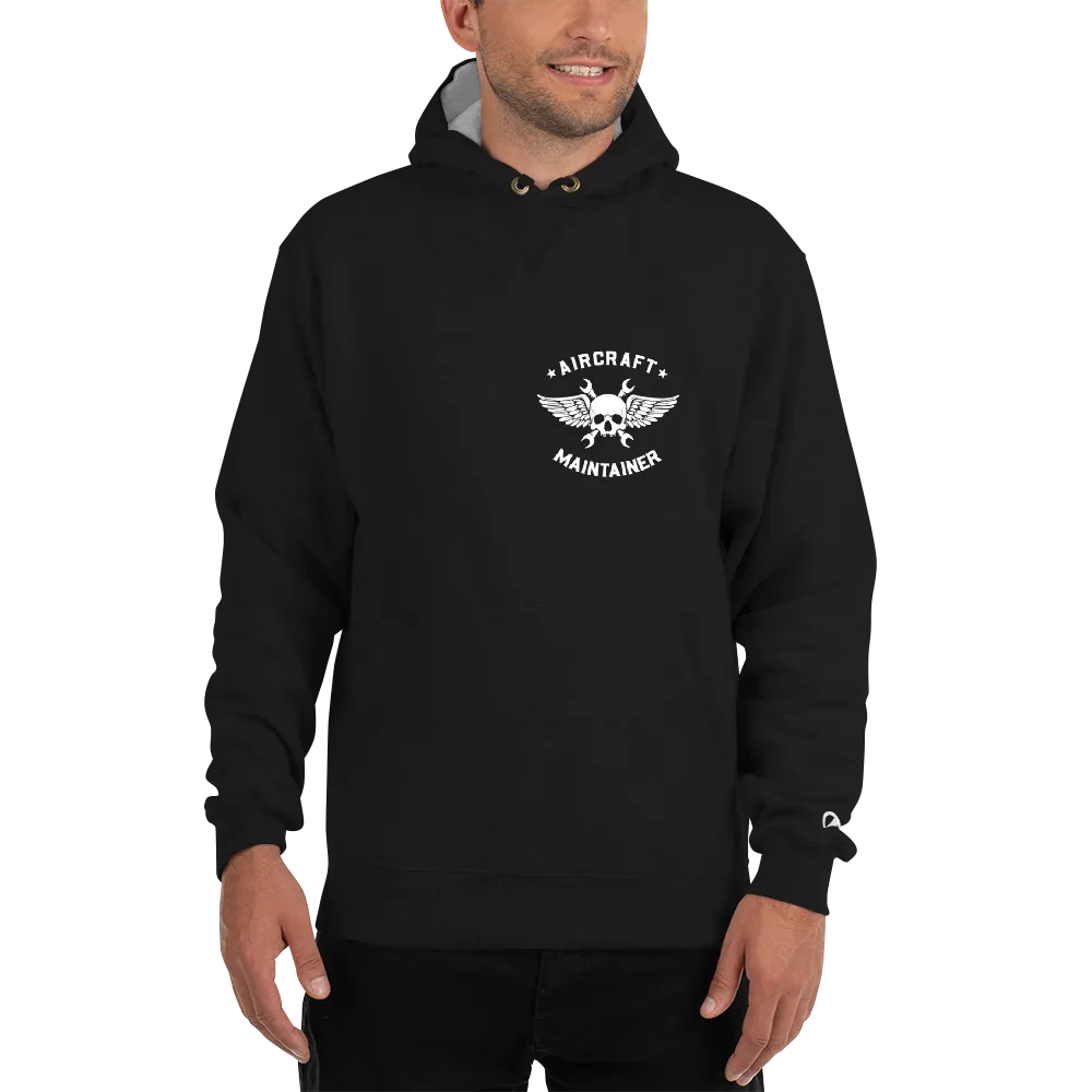 "Wash in Oil Rinse in Jet Fuel" Champion Hoodie