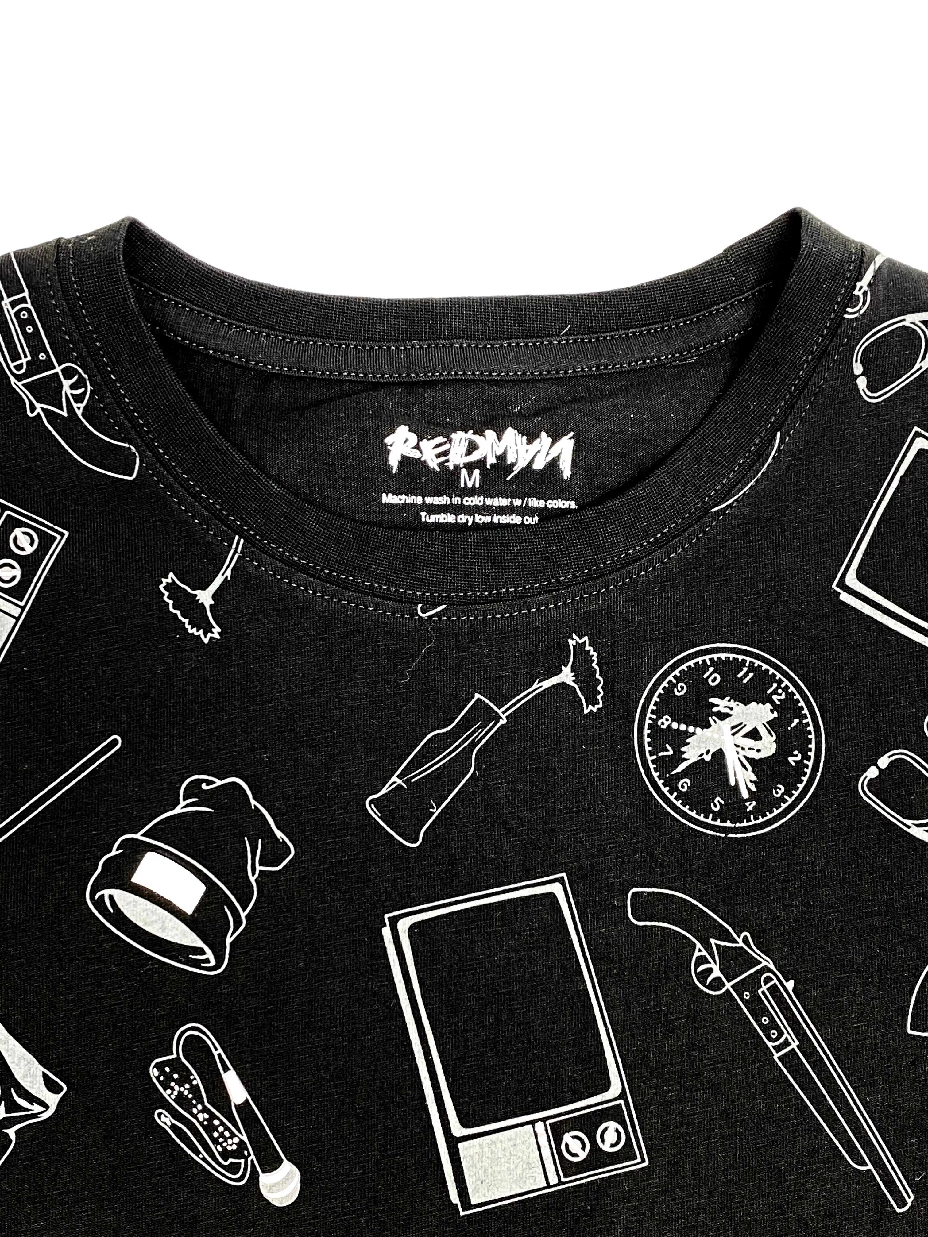 REDMAN Muddy Waters Icon T Shirt - Monochrome