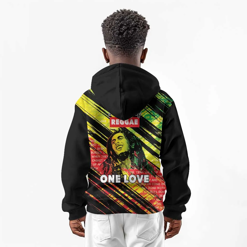 Reggae Legend Kid Hoodie Love The Life You Live Live The Life You Love LT05