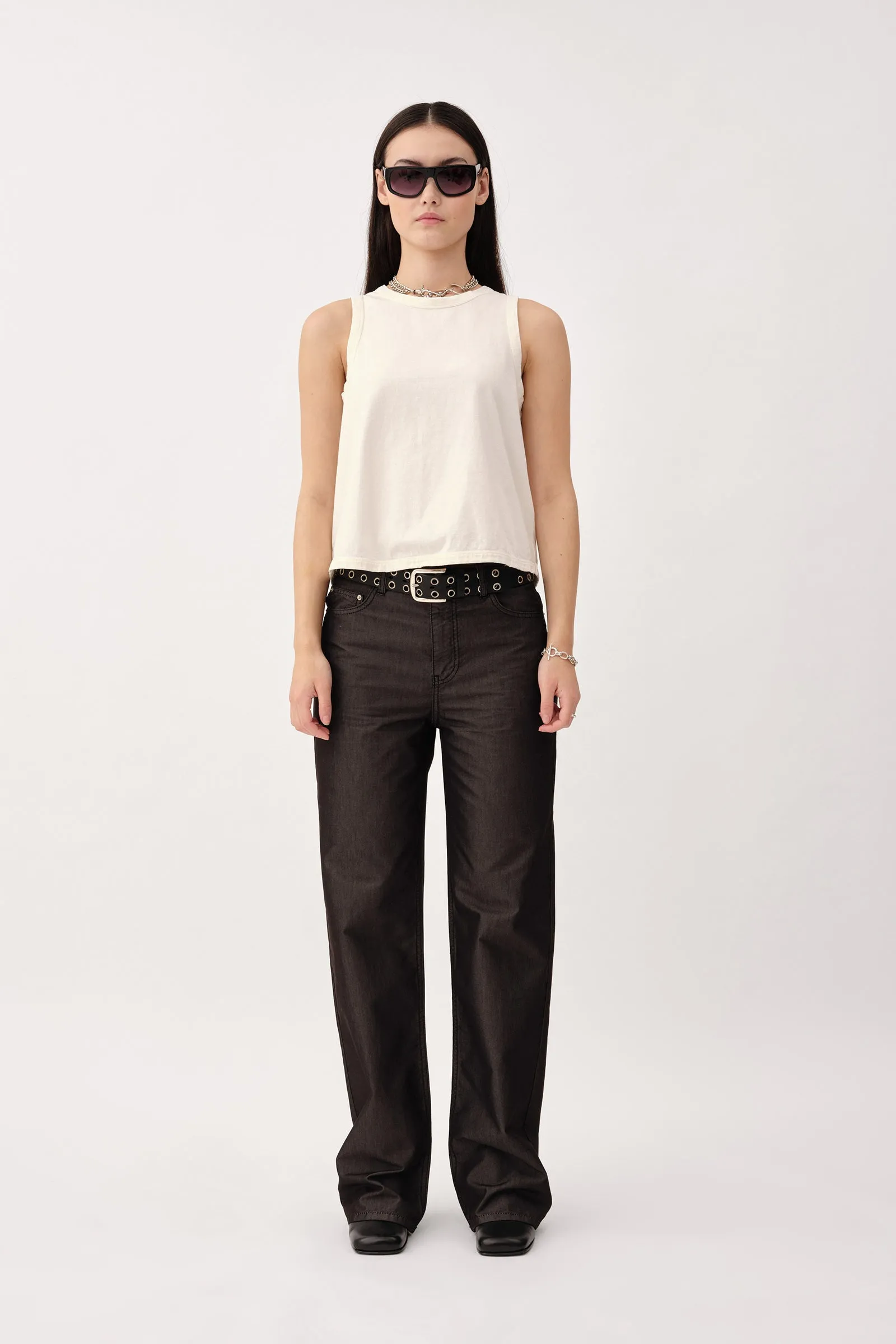 Reina Tank - Washed White
