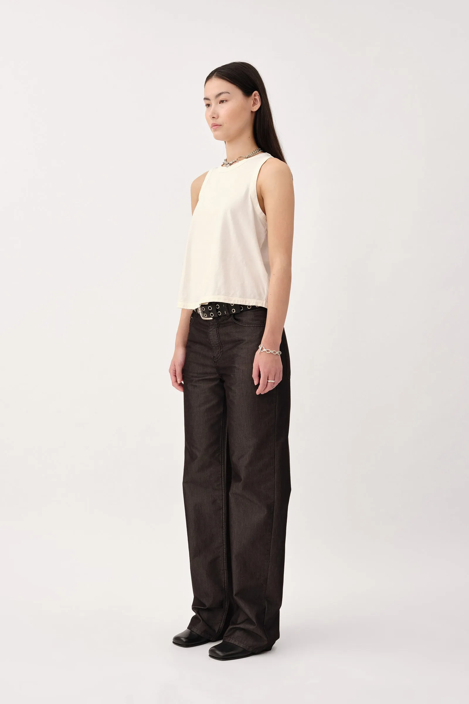 Reina Tank - Washed White
