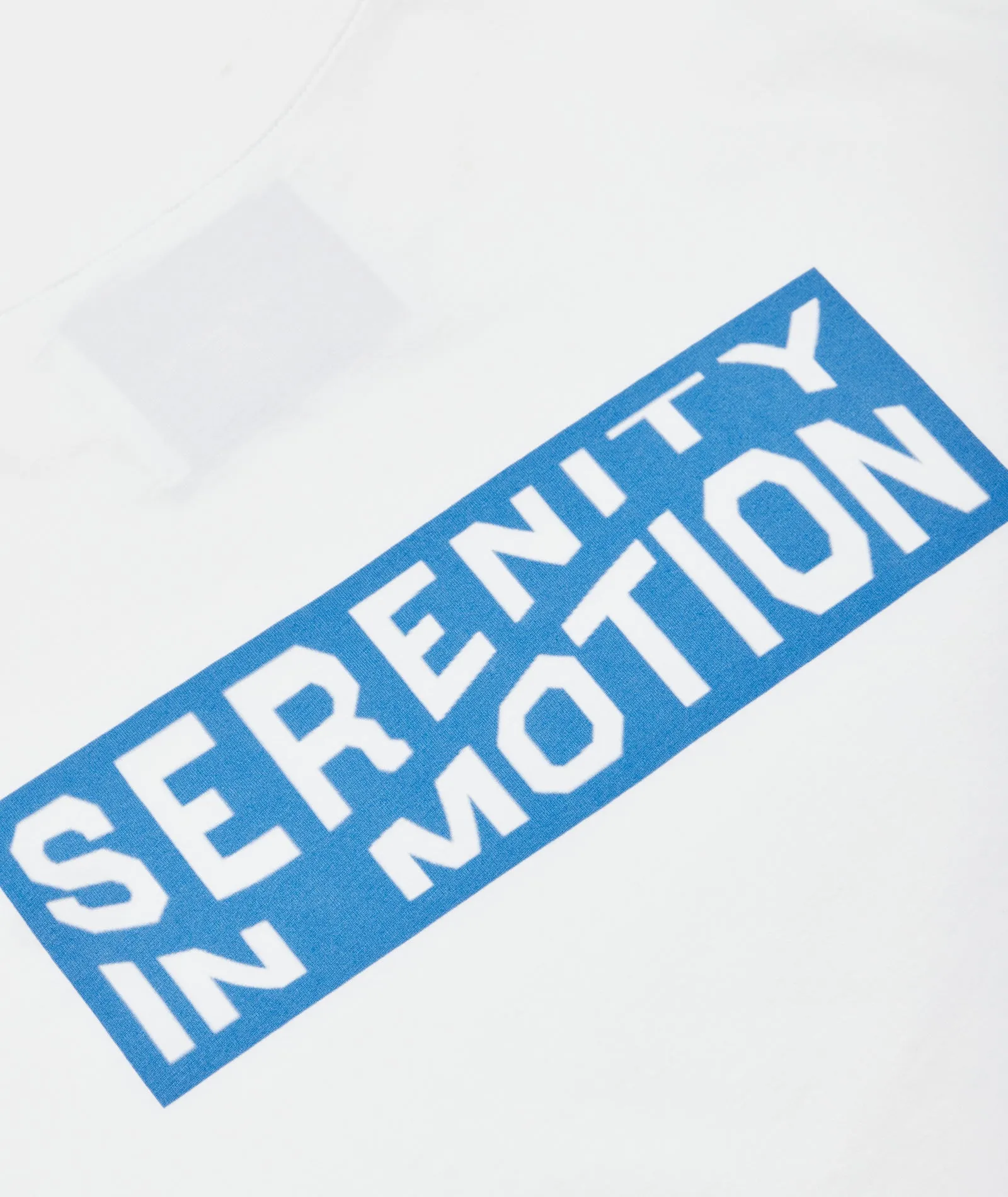 Relaxed Fit Tee - White / Serenity in motion