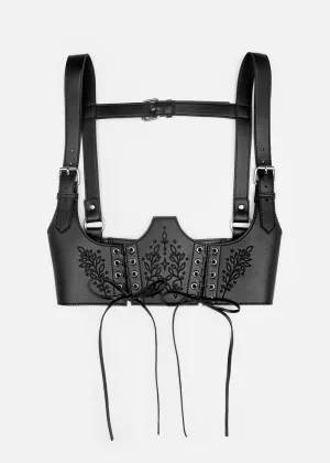 Restyle Hemlock Lace Up Belt Black