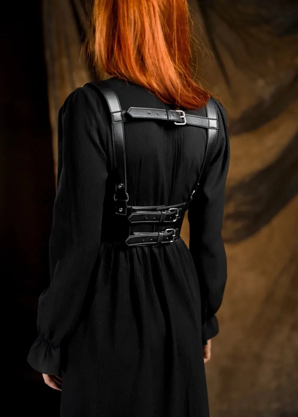 Restyle Hemlock Lace Up Belt Black