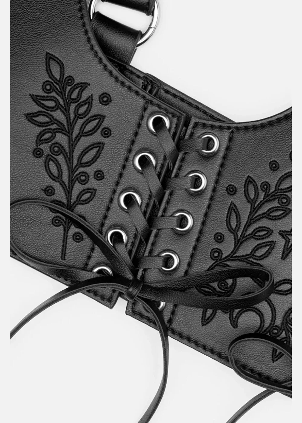 Restyle Hemlock Lace Up Belt Black
