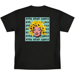 RICH DEAD IDOLS MEDUSA MARILYN MONROE HEAVYWEIGHT TEE (BLACK)