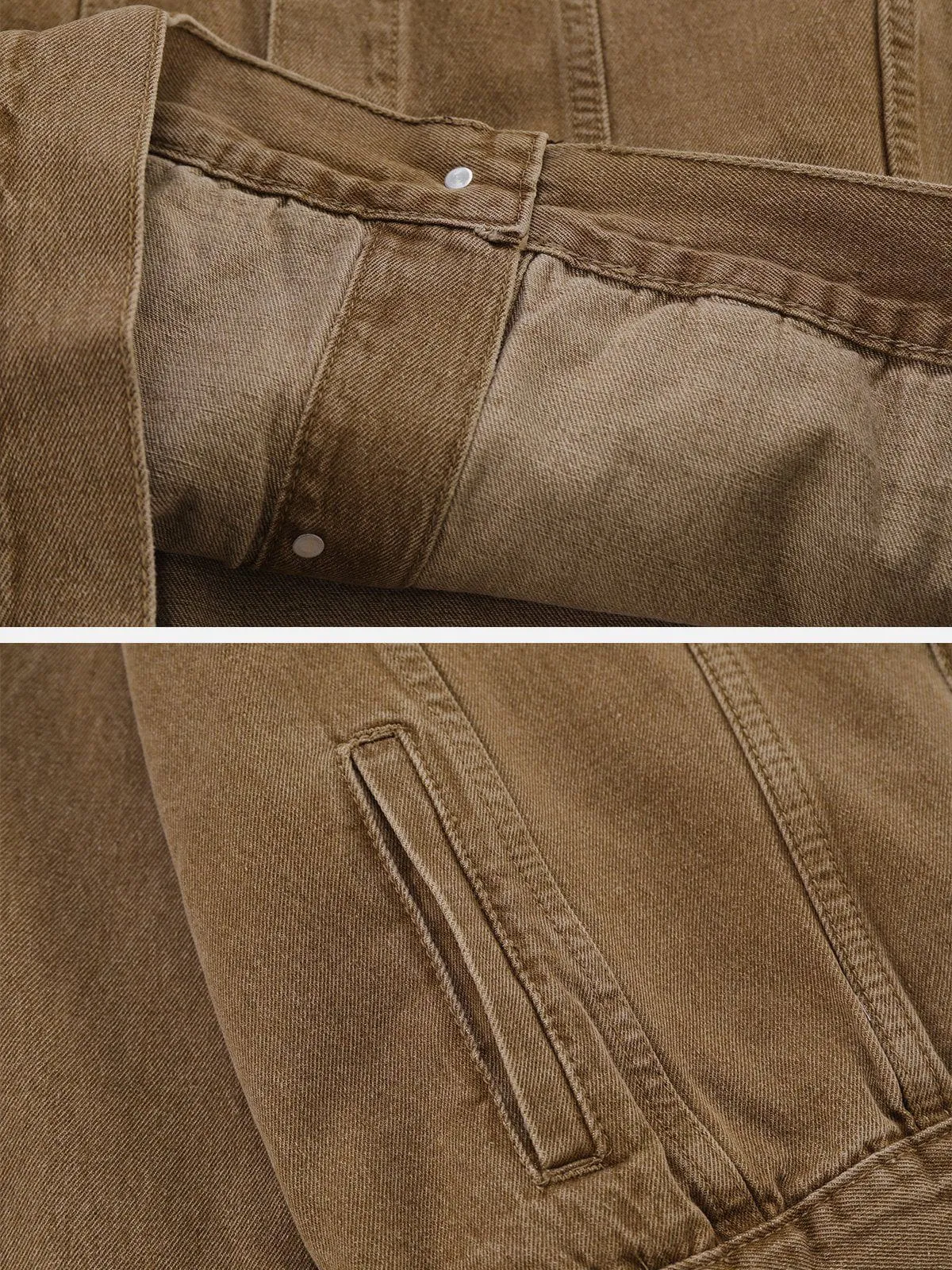 Rimiro - Detachable Hood Solid Denim Jacket