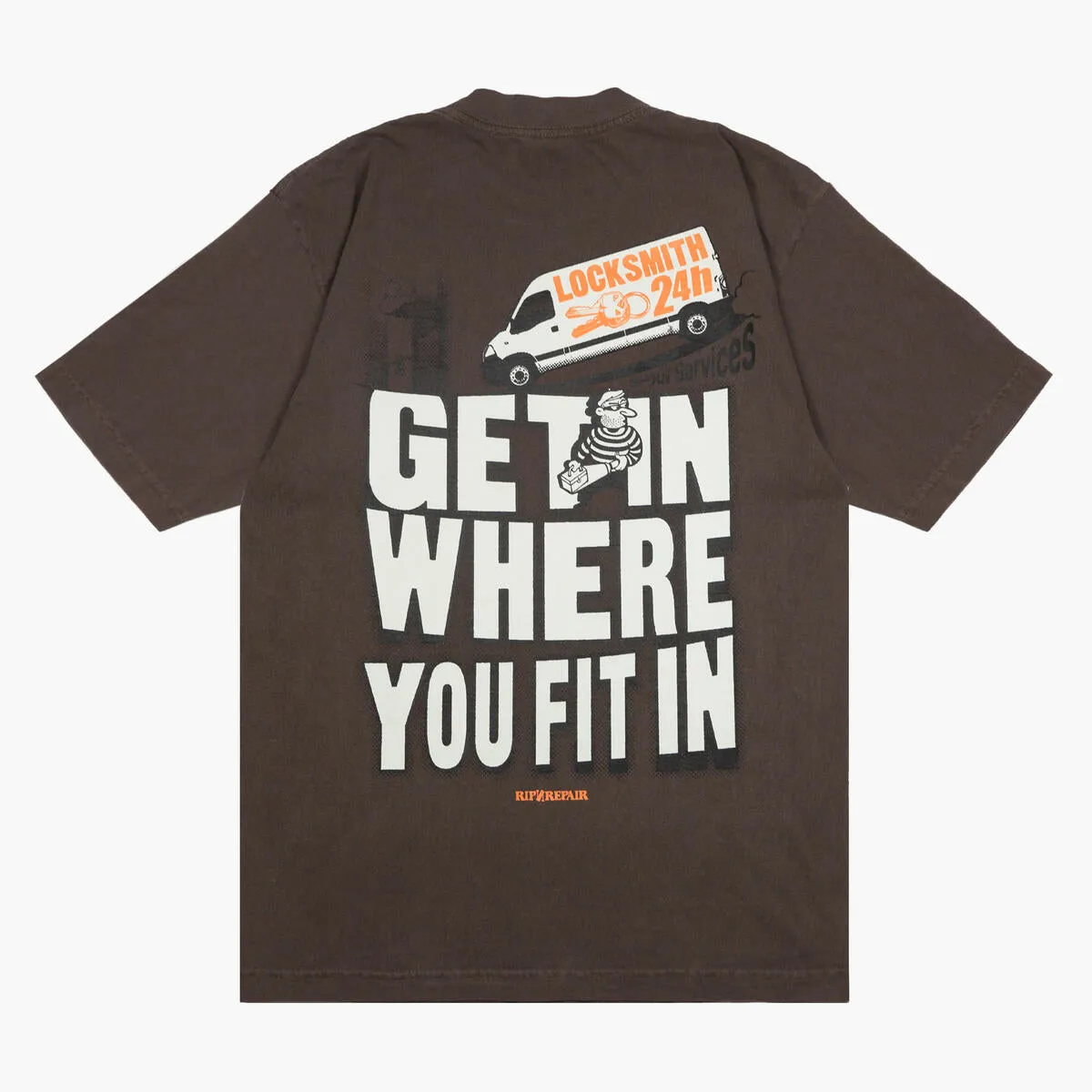 Rip n Repair LOCKSMITH Tee (BROWN)