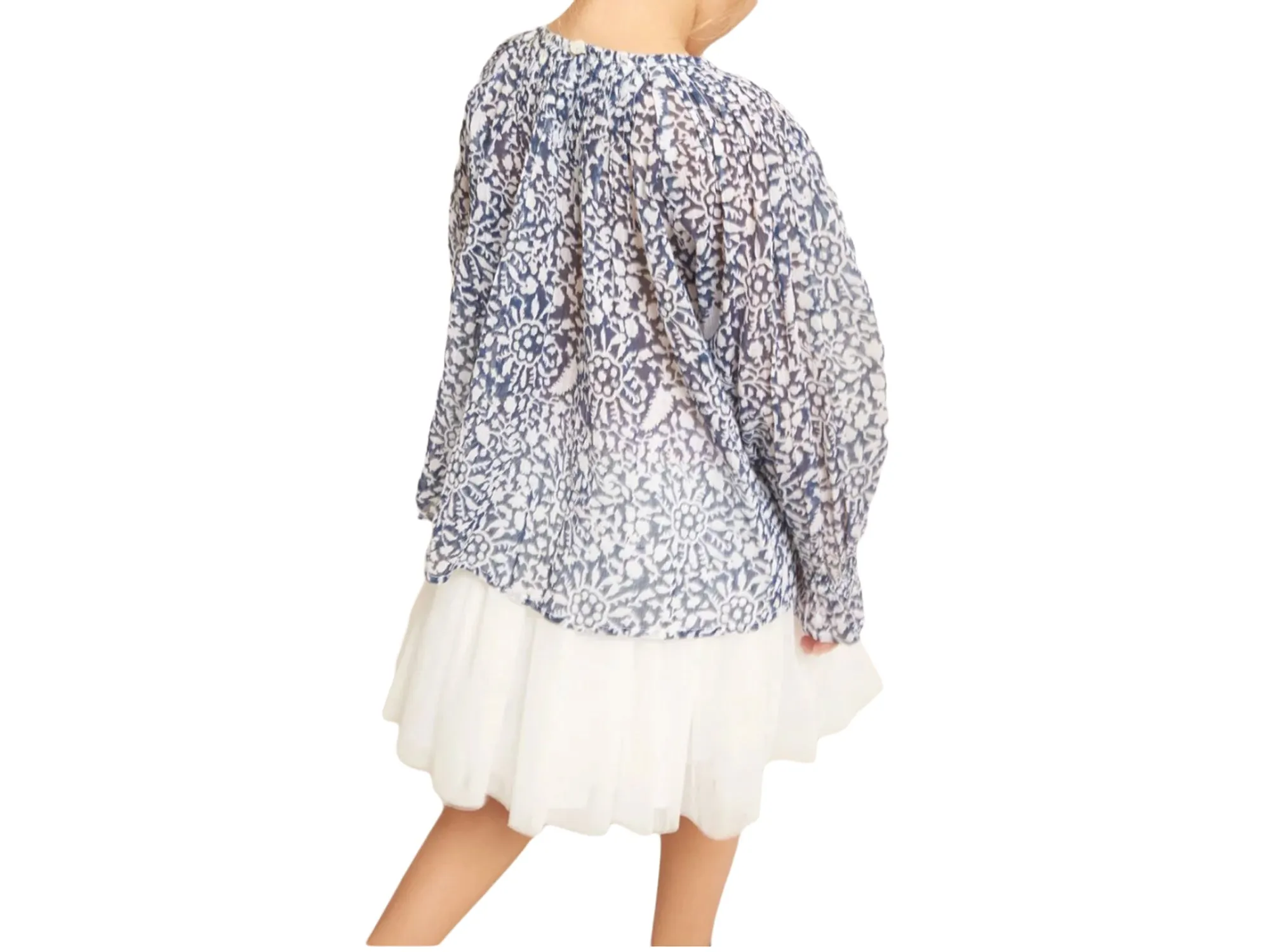 Roberta Roller Rabbit Little Girls My Manasi Top 2 Years Navy Blue