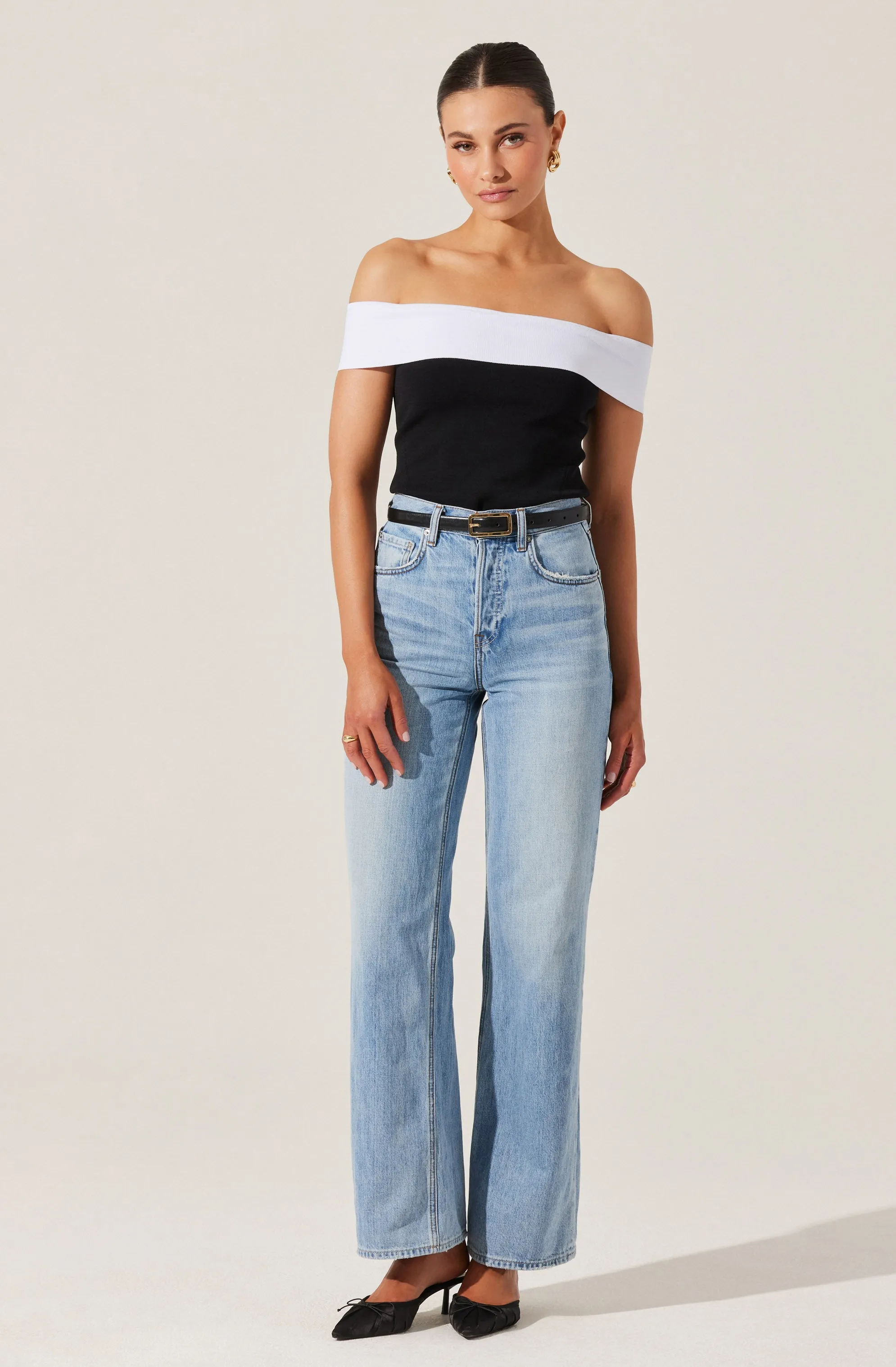 Rochelle Contrast Sweater Top