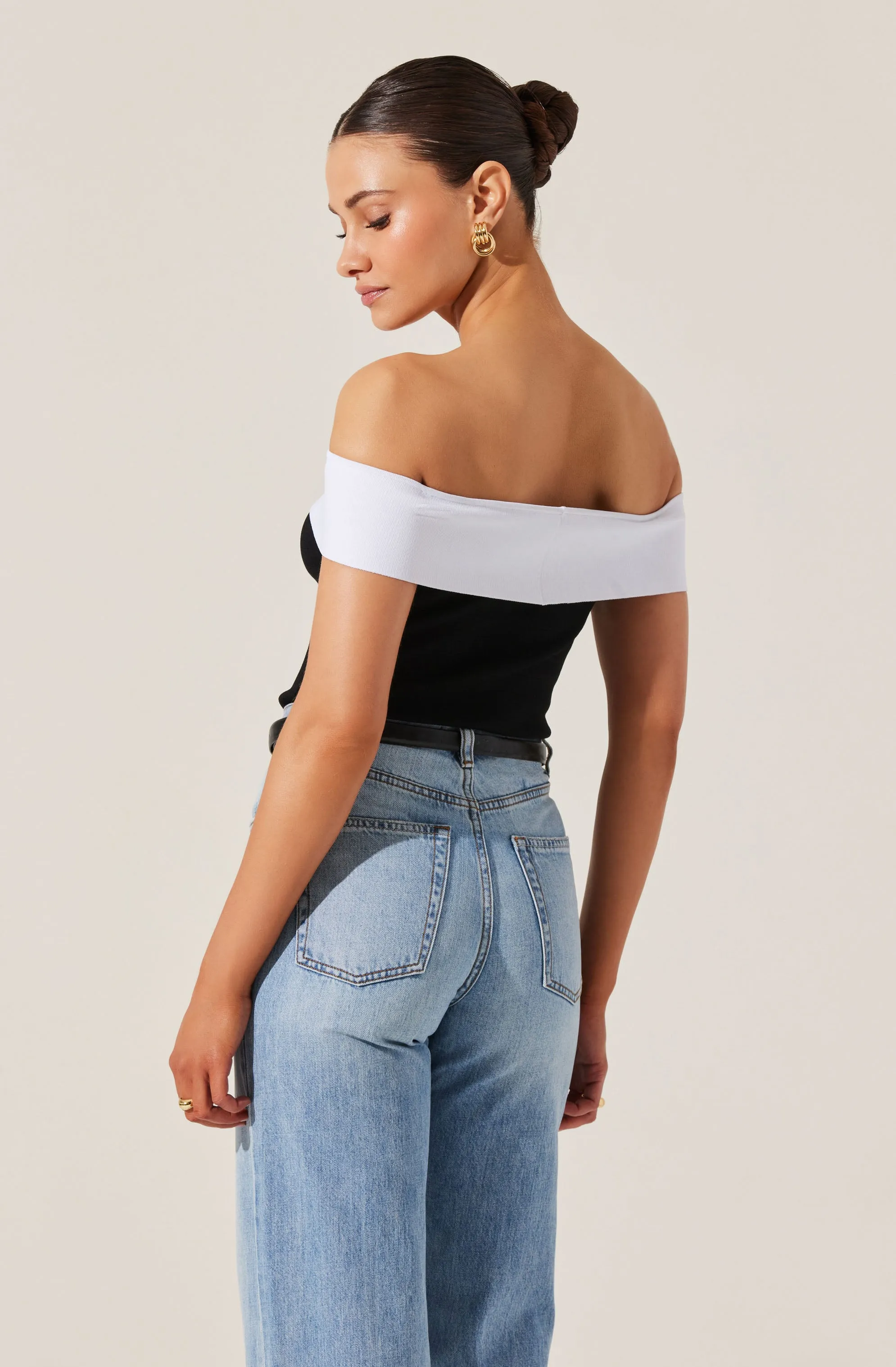 Rochelle Contrast Sweater Top