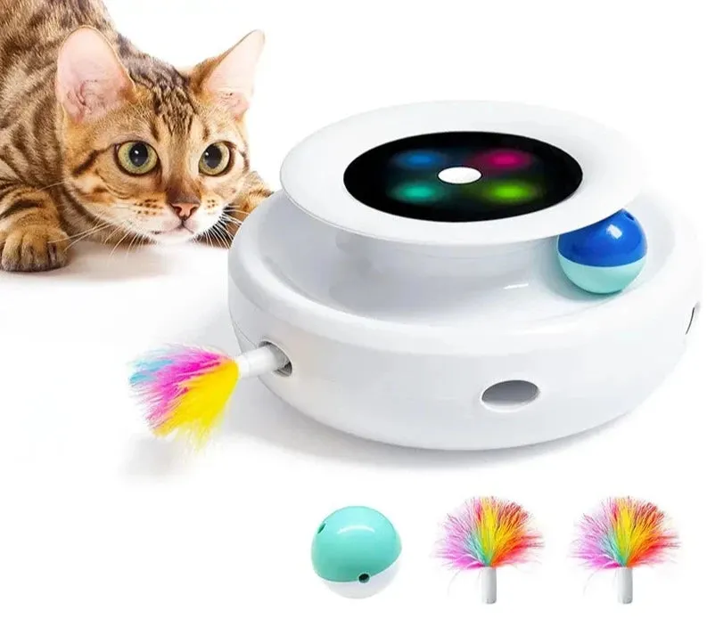 ROJECO 2 in 1 Smart Cat Teaser Toy
