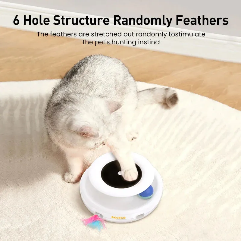 ROJECO 2 in 1 Smart Cat Teaser Toy