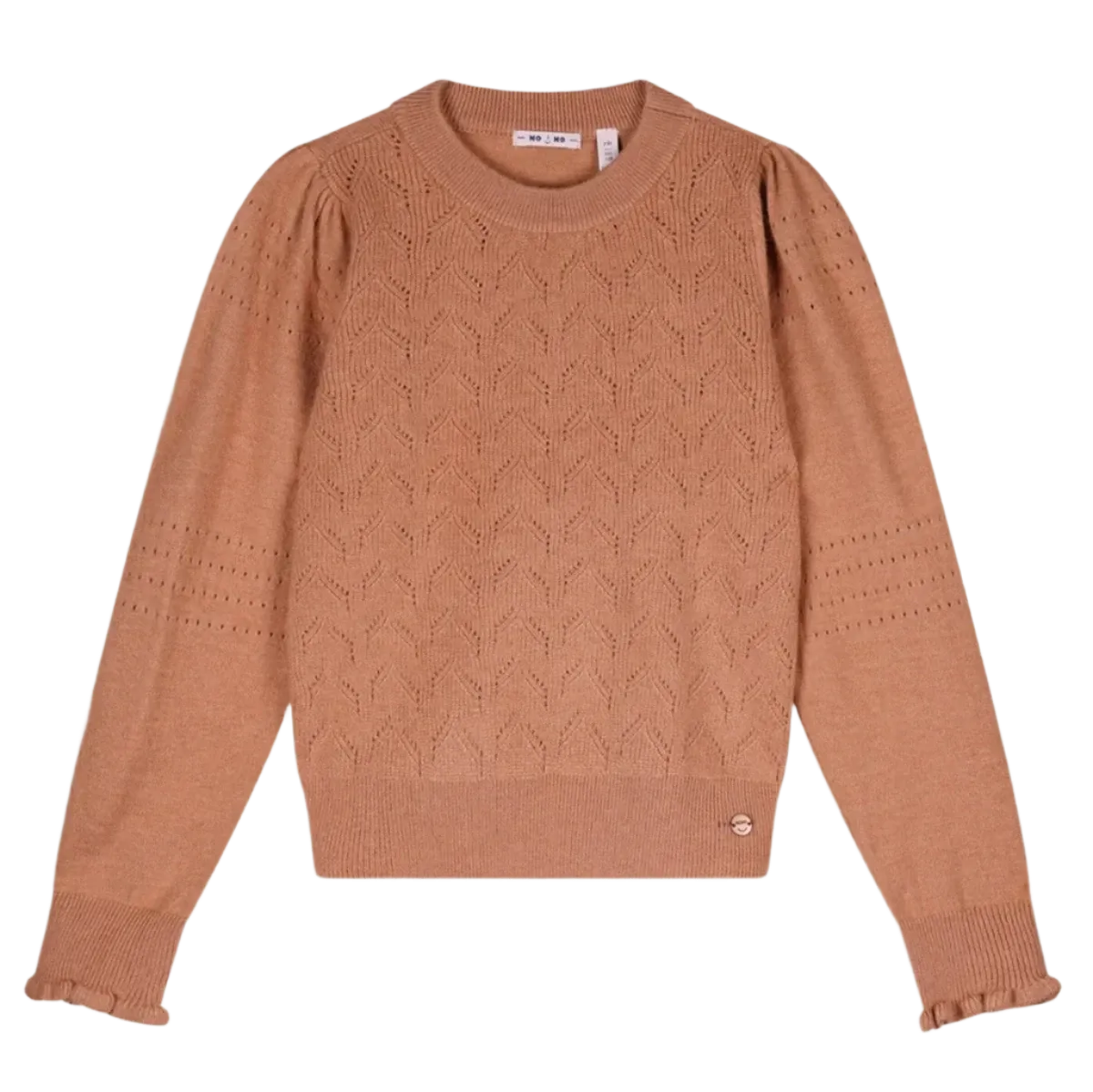 Rose Pointelle Crew Sweater