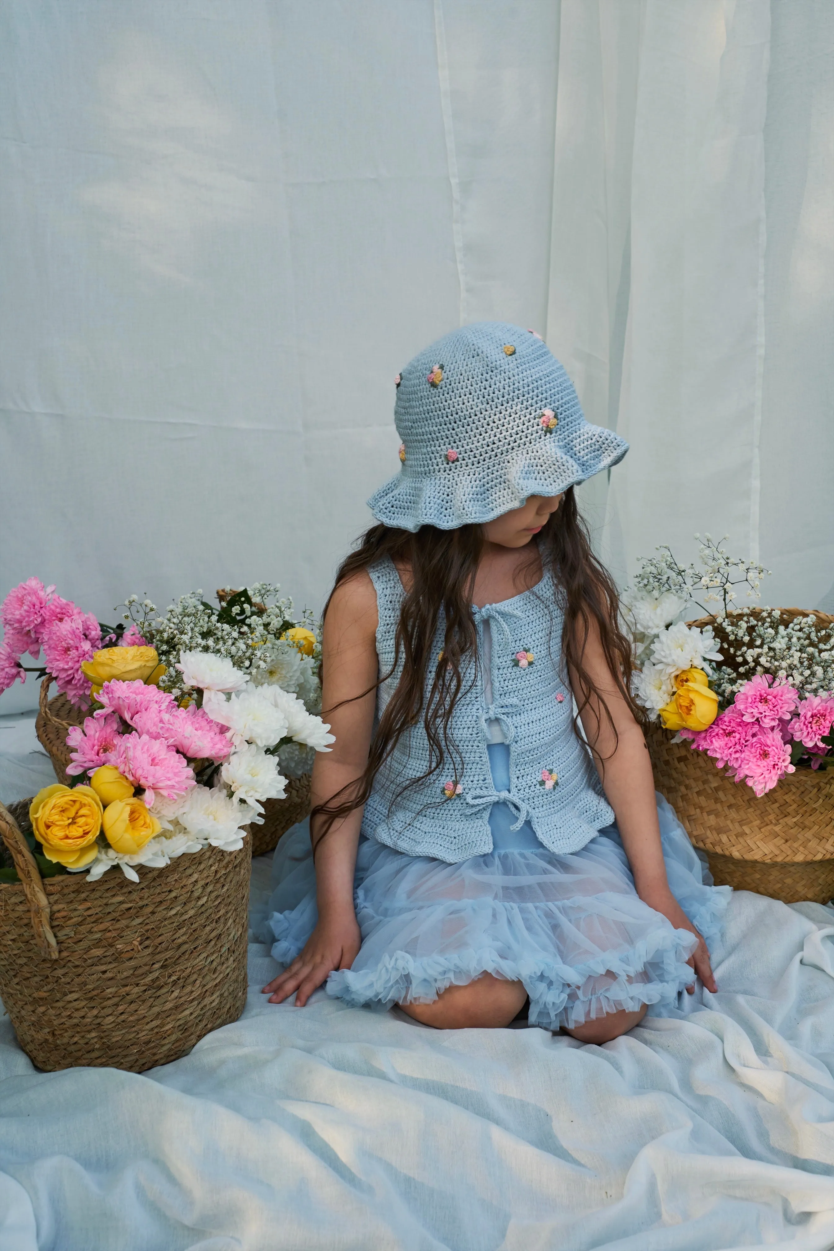 Roses Top | baby blue | In Stock (4-5y)