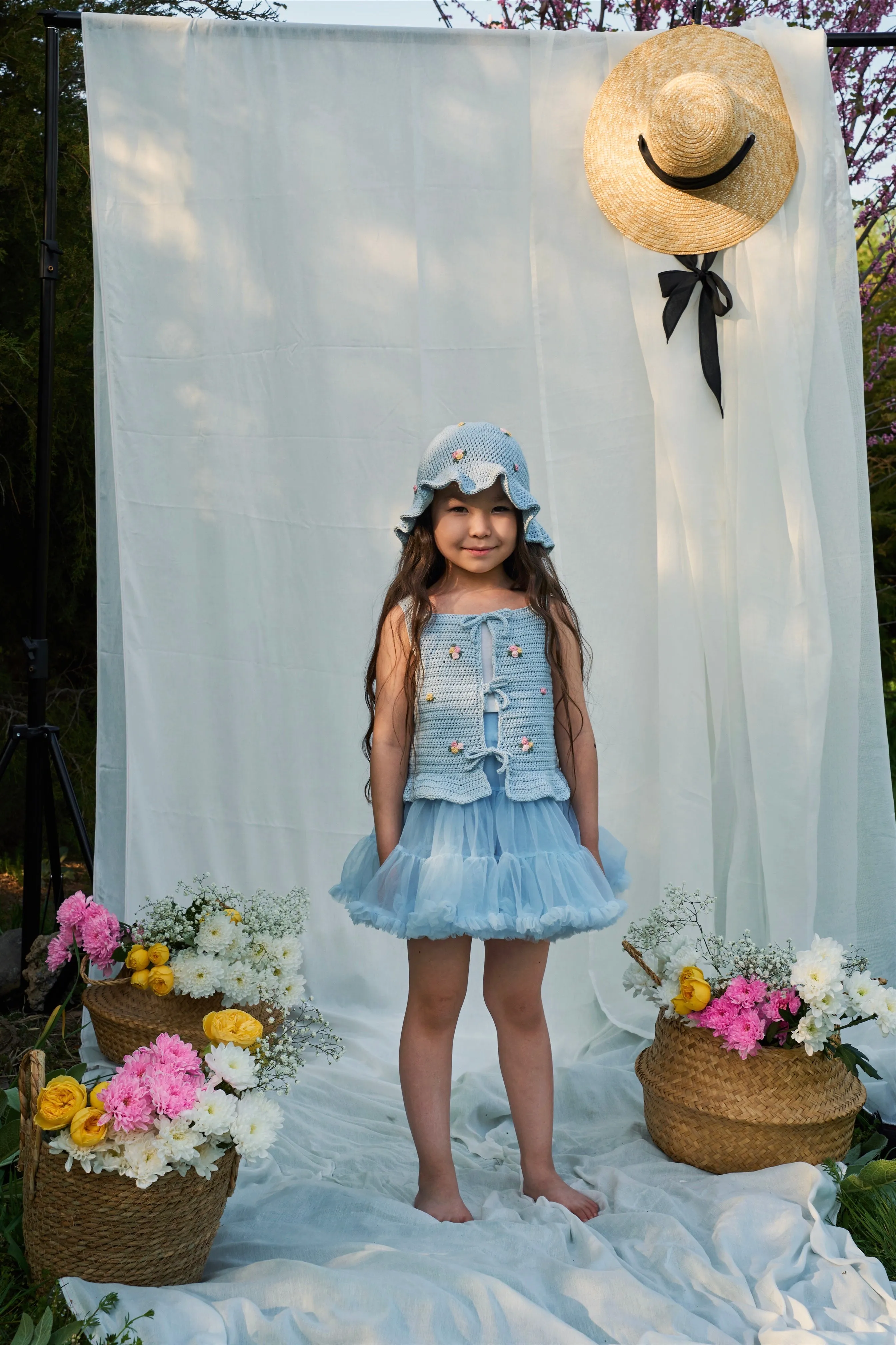 Roses Top | baby blue | In Stock (4-5y)