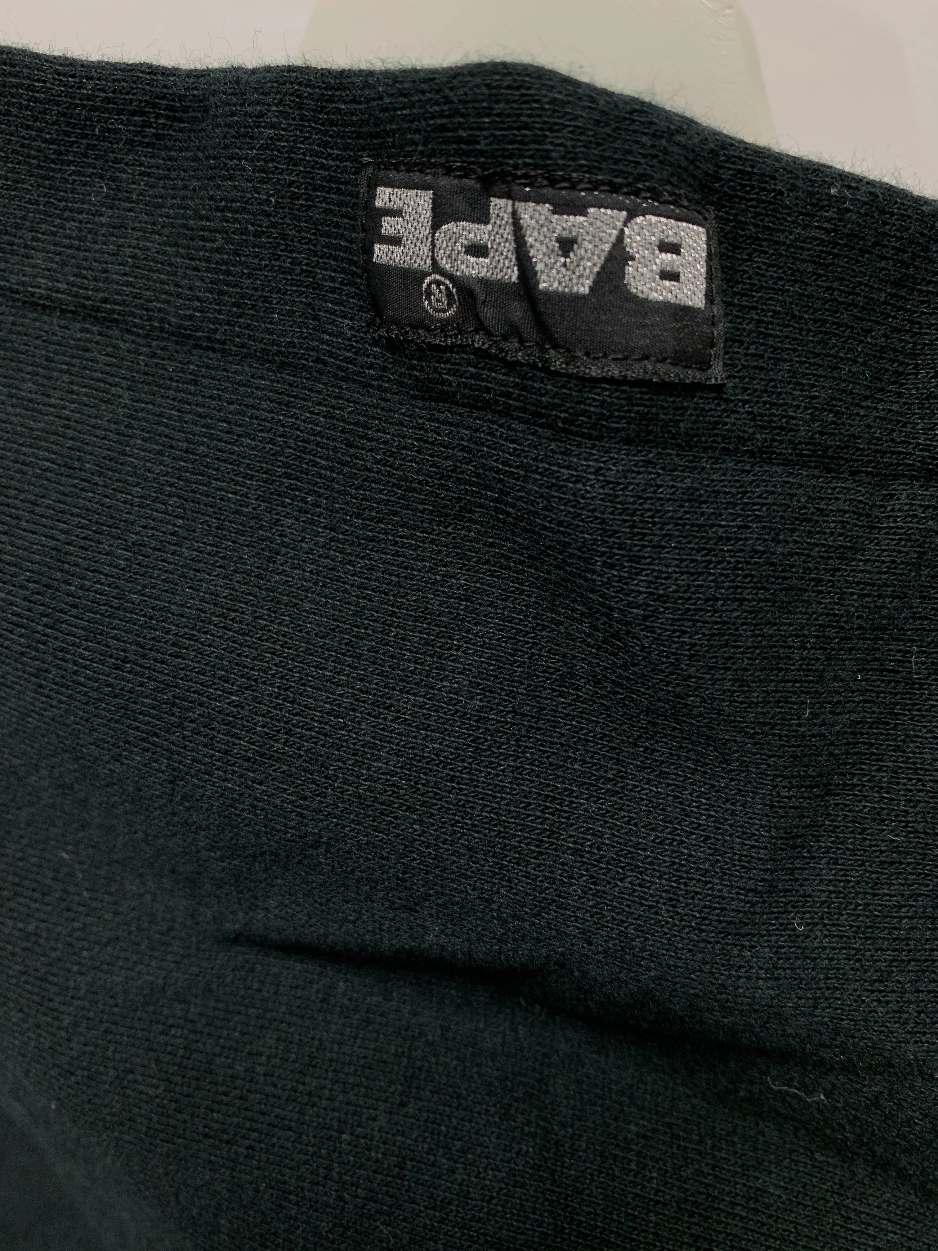 [S] A Bathing Ape Bape Vintage Running Baby Milo Hoodie Black