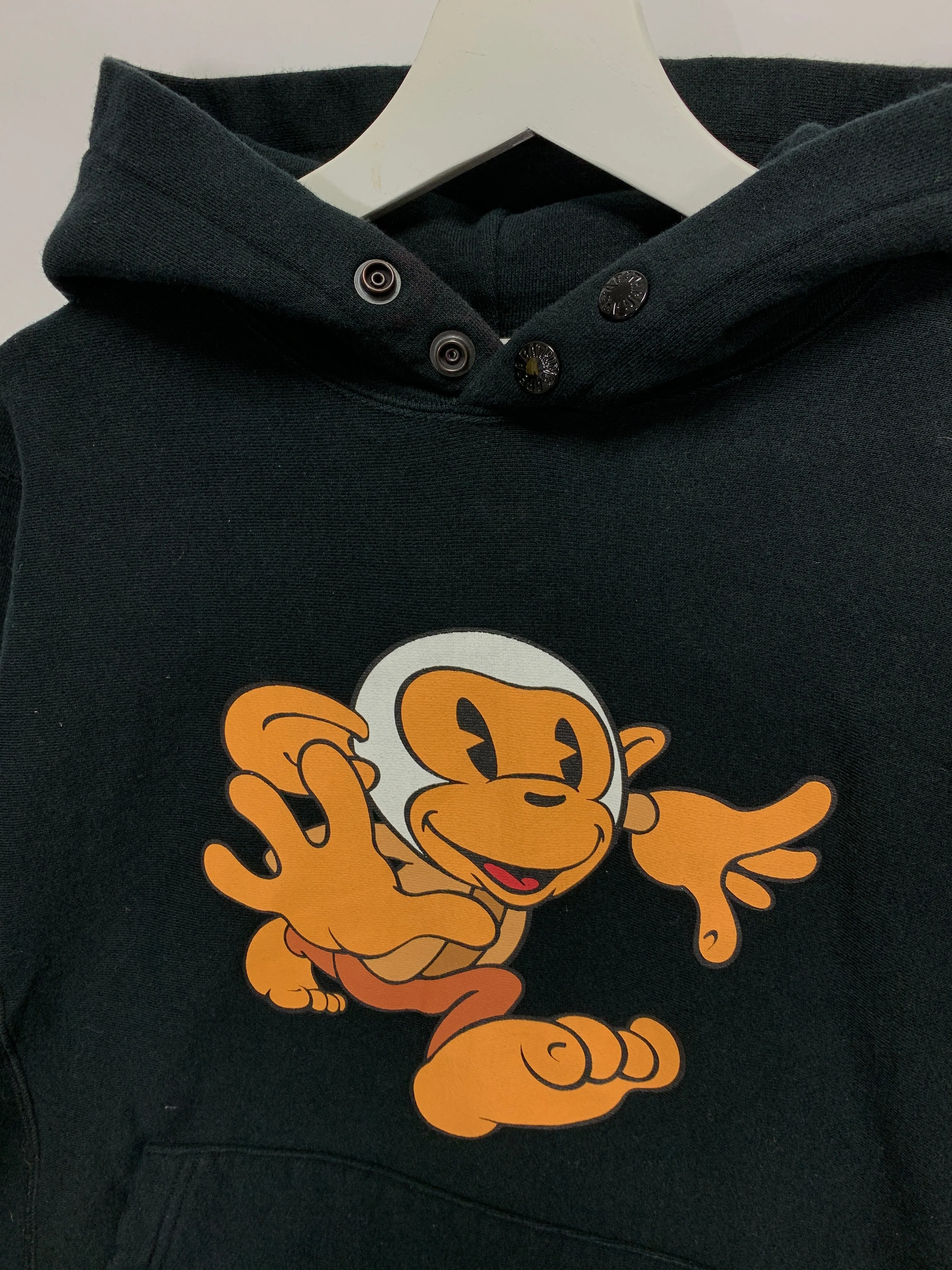 [S] A Bathing Ape Bape Vintage Running Baby Milo Hoodie Black