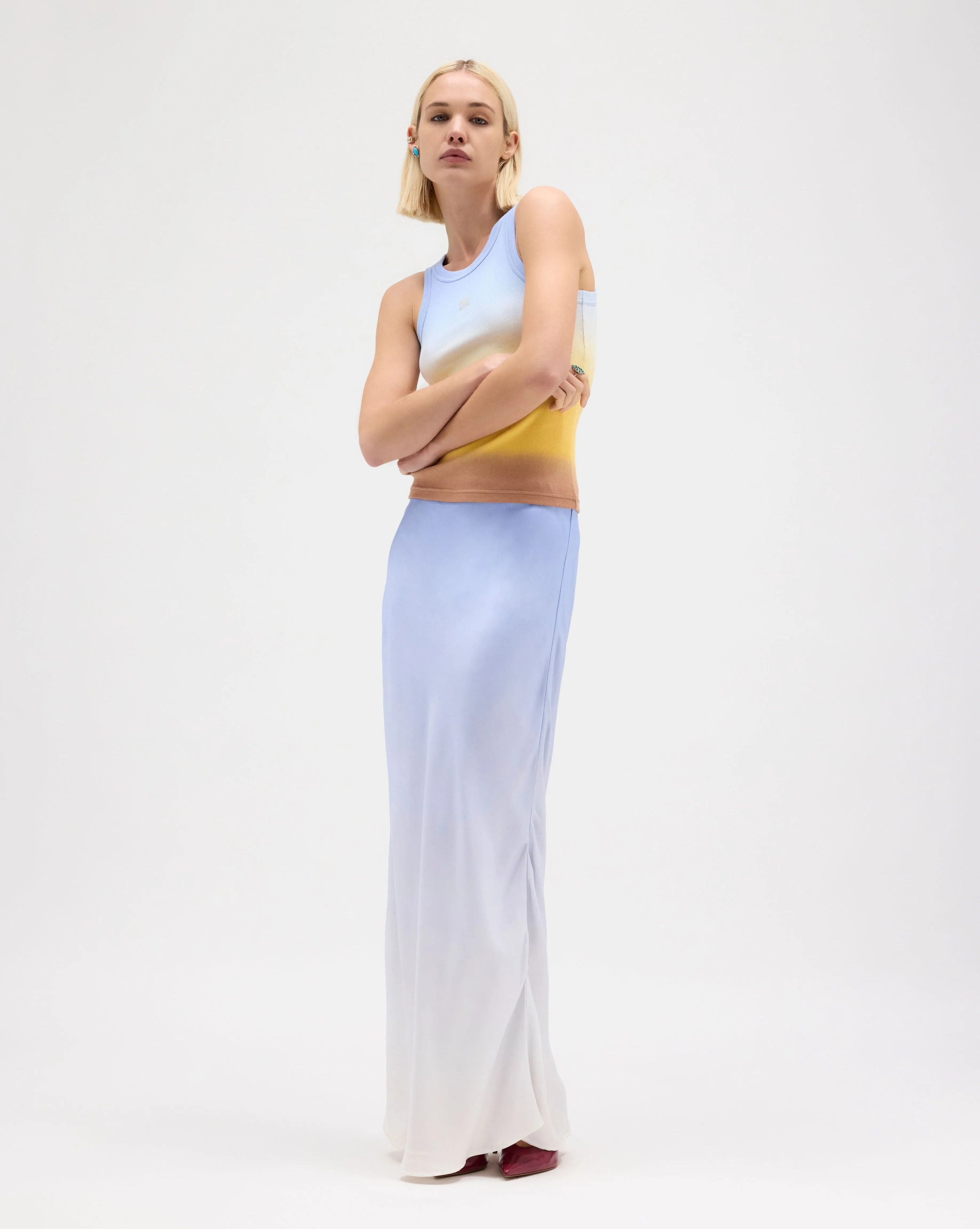 Salt Bias Maxi Skirt