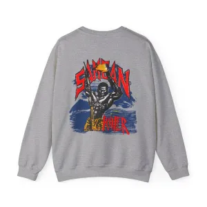 Samoan Strength Samoan Power Vintage Design 90s New Print Unisex Heavy Blend™ Crewneck Sweatshirt