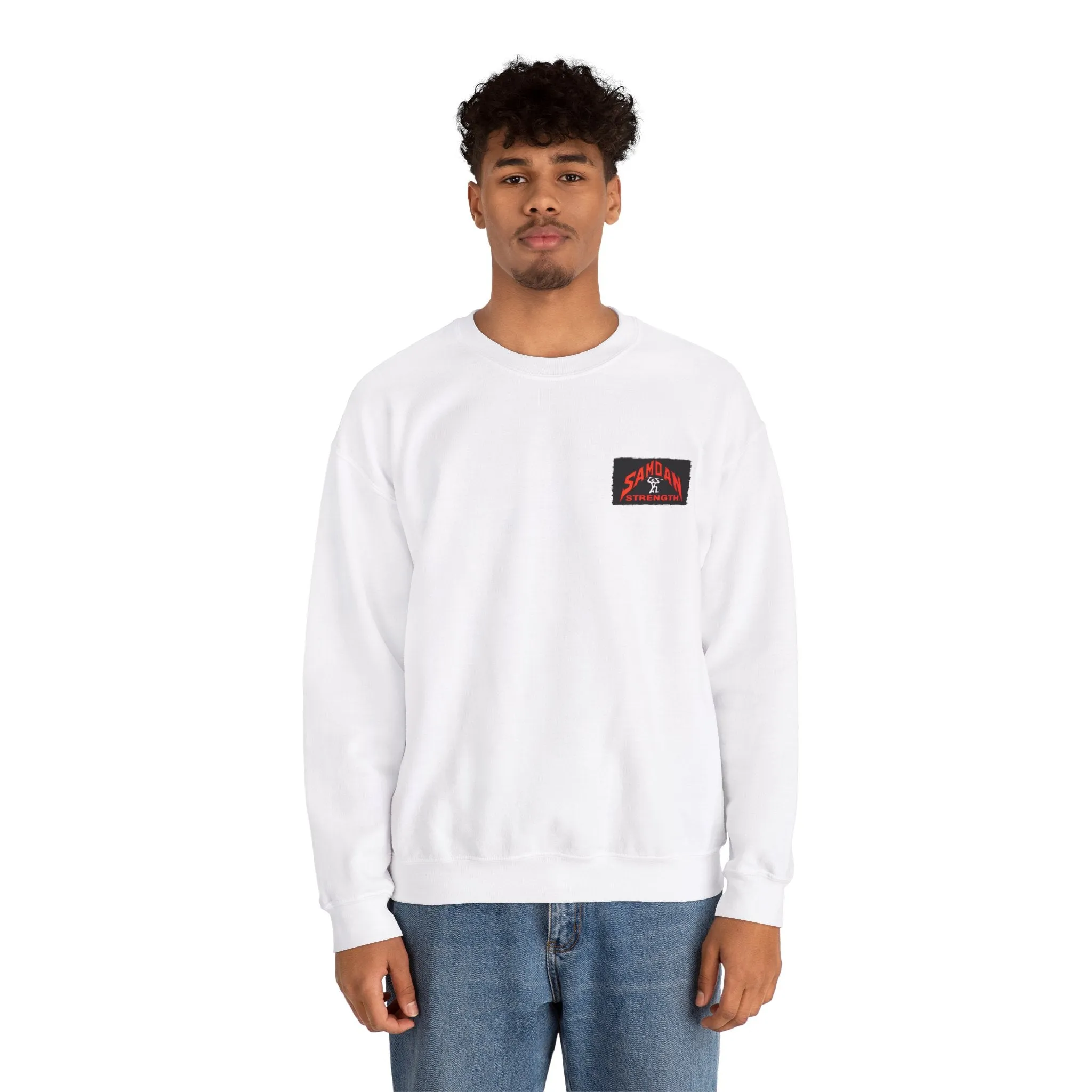 Samoan Strength Samoan Power Vintage Design 90s New Print Unisex Heavy Blend™ Crewneck Sweatshirt