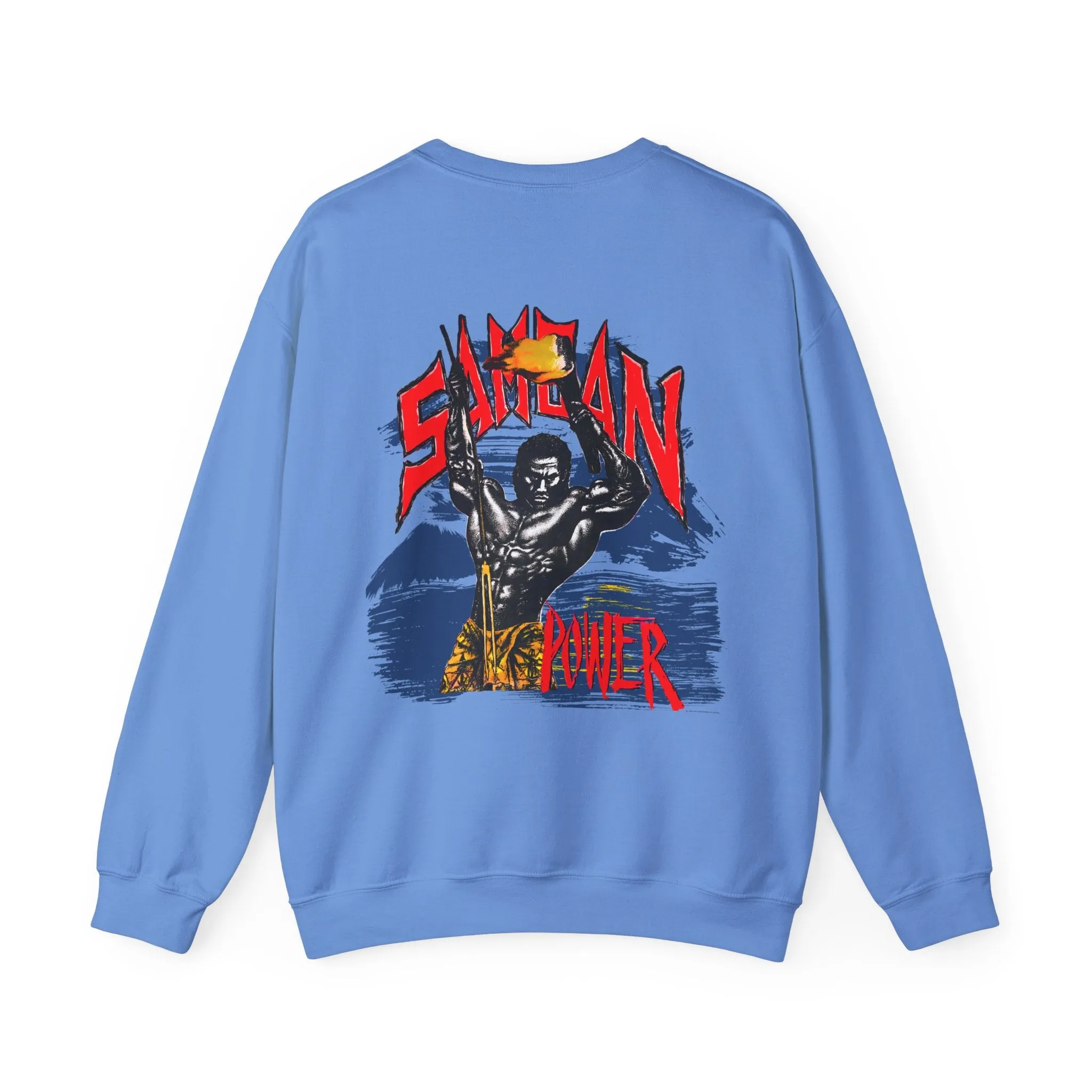 Samoan Strength Samoan Power Vintage Design 90s New Print Unisex Heavy Blend™ Crewneck Sweatshirt