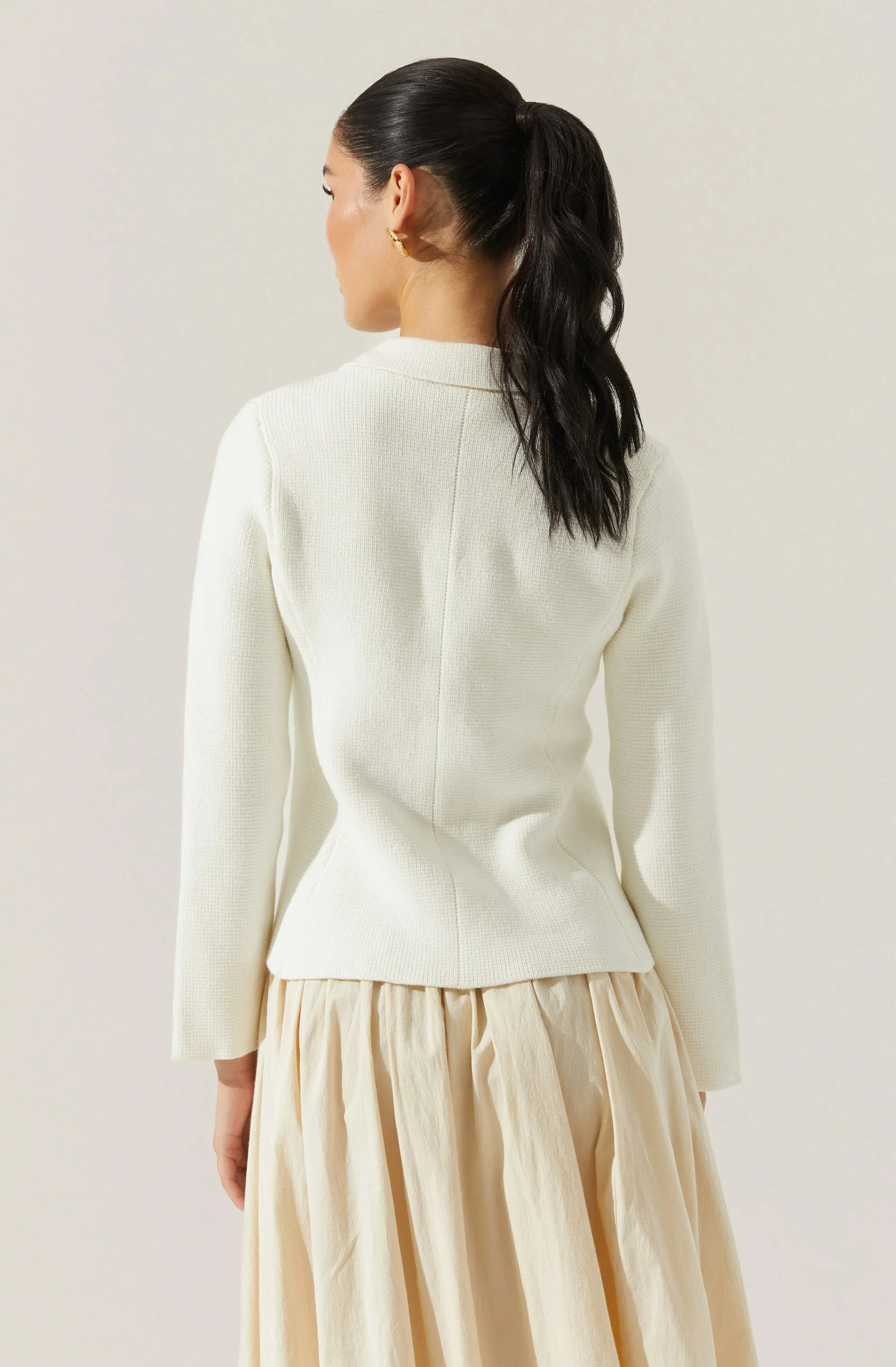 Sefina Sweater Blazer I Off White