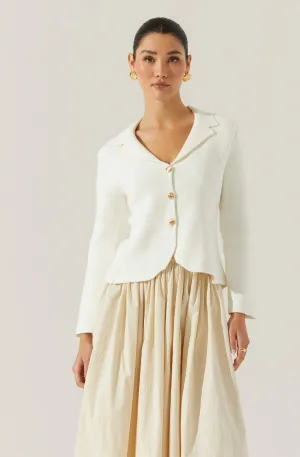 Sefina Sweater Blazer I Off White