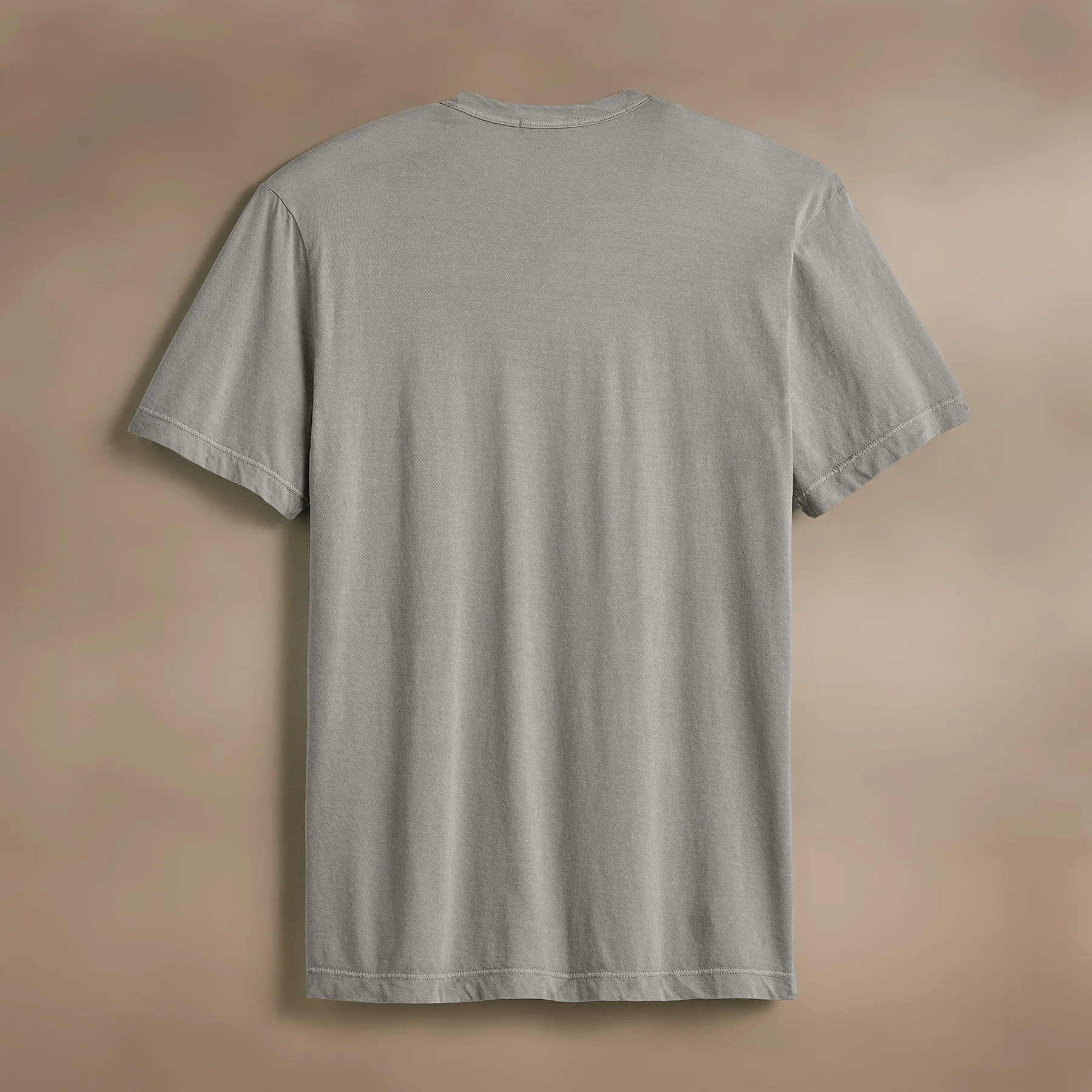 Short Sleeve Crew Neck - Silver Grey Pigment
