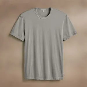 Short Sleeve Crew Neck - Silver Grey Pigment
