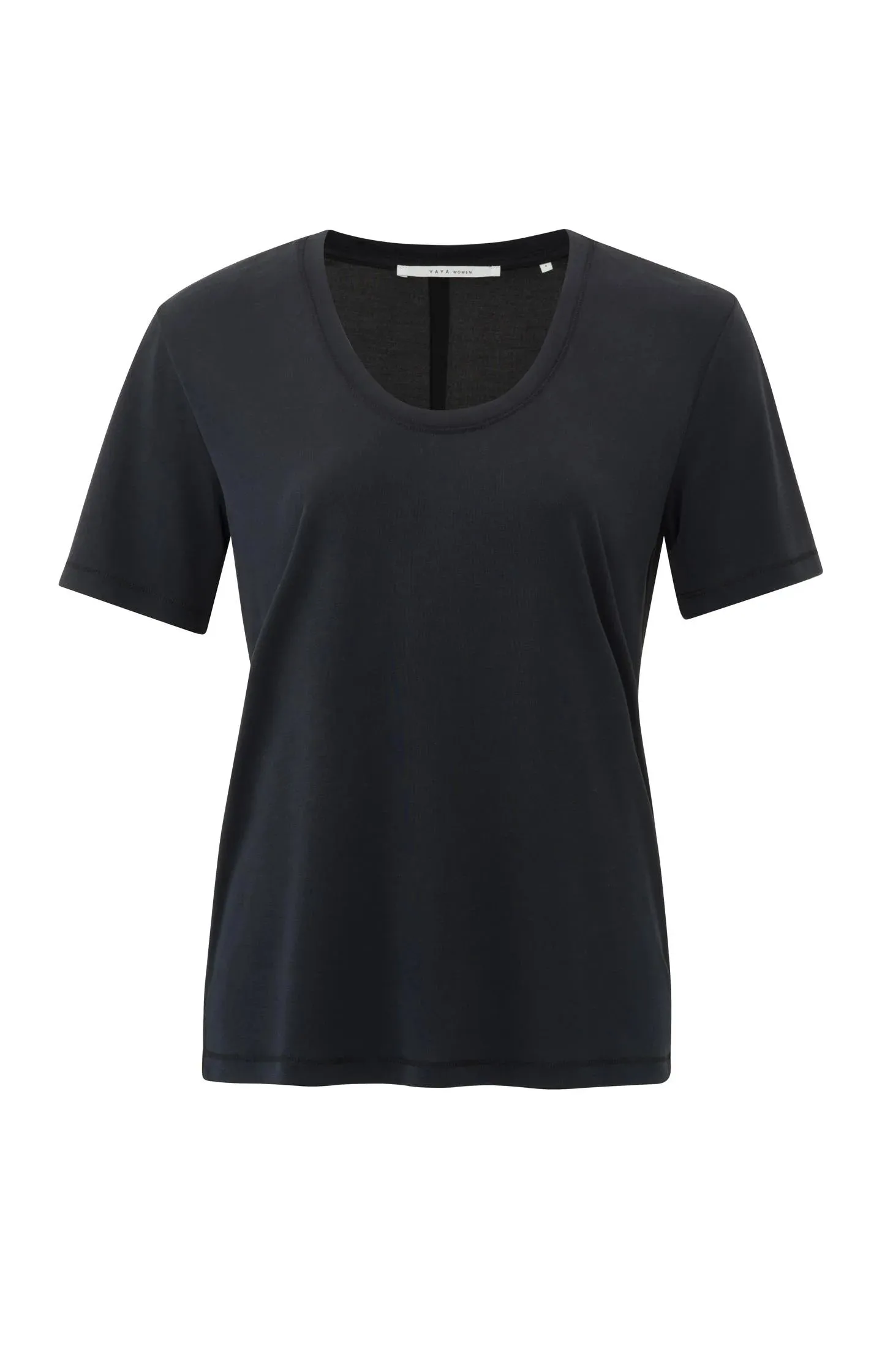 Short Sleeve T-Shirt With Round Neck & Seam Detail
