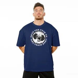 Shut The Fuck Up Oversize Tee - Navy