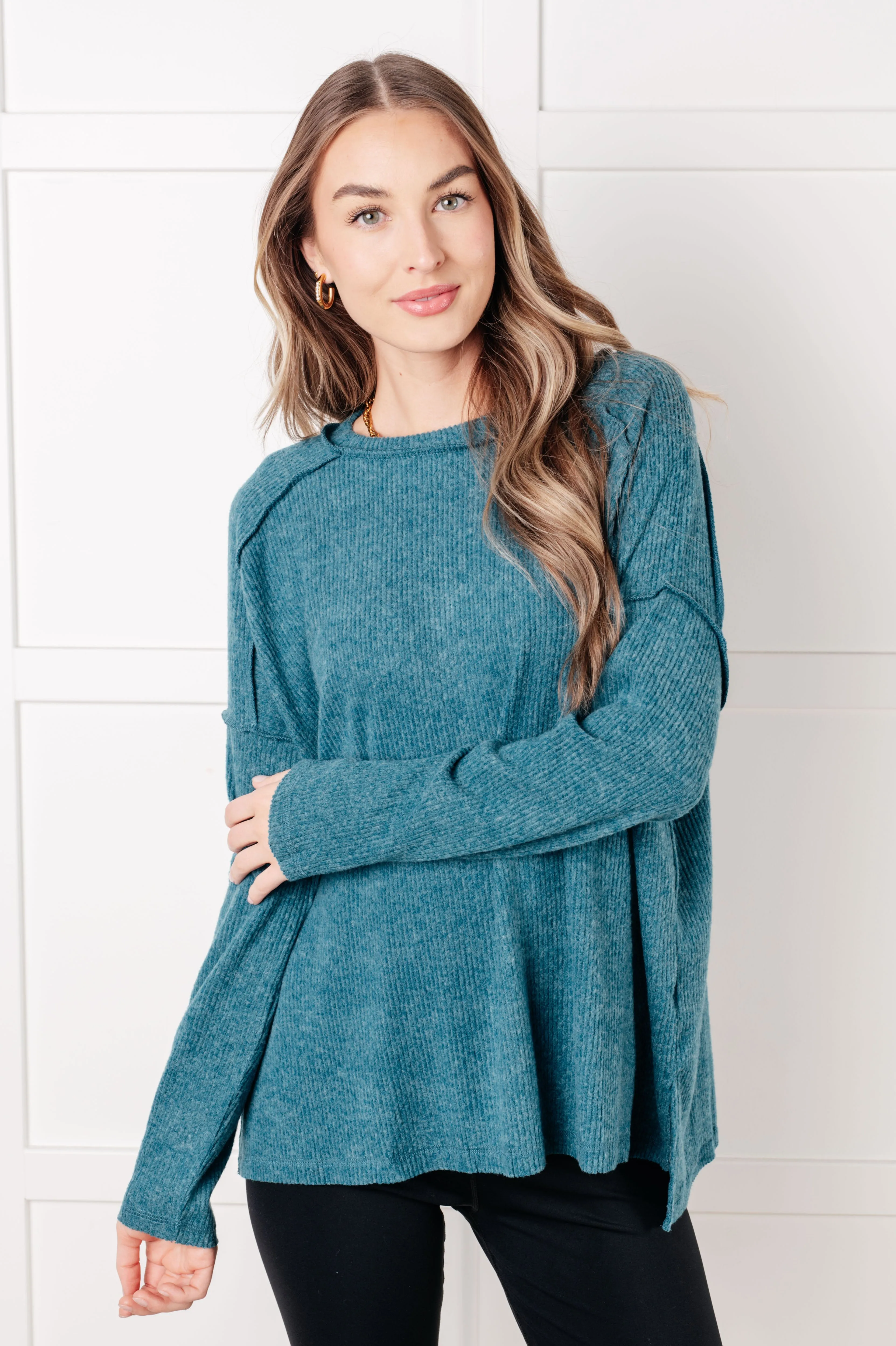Simply Basic Ribbed Hacci Sweater