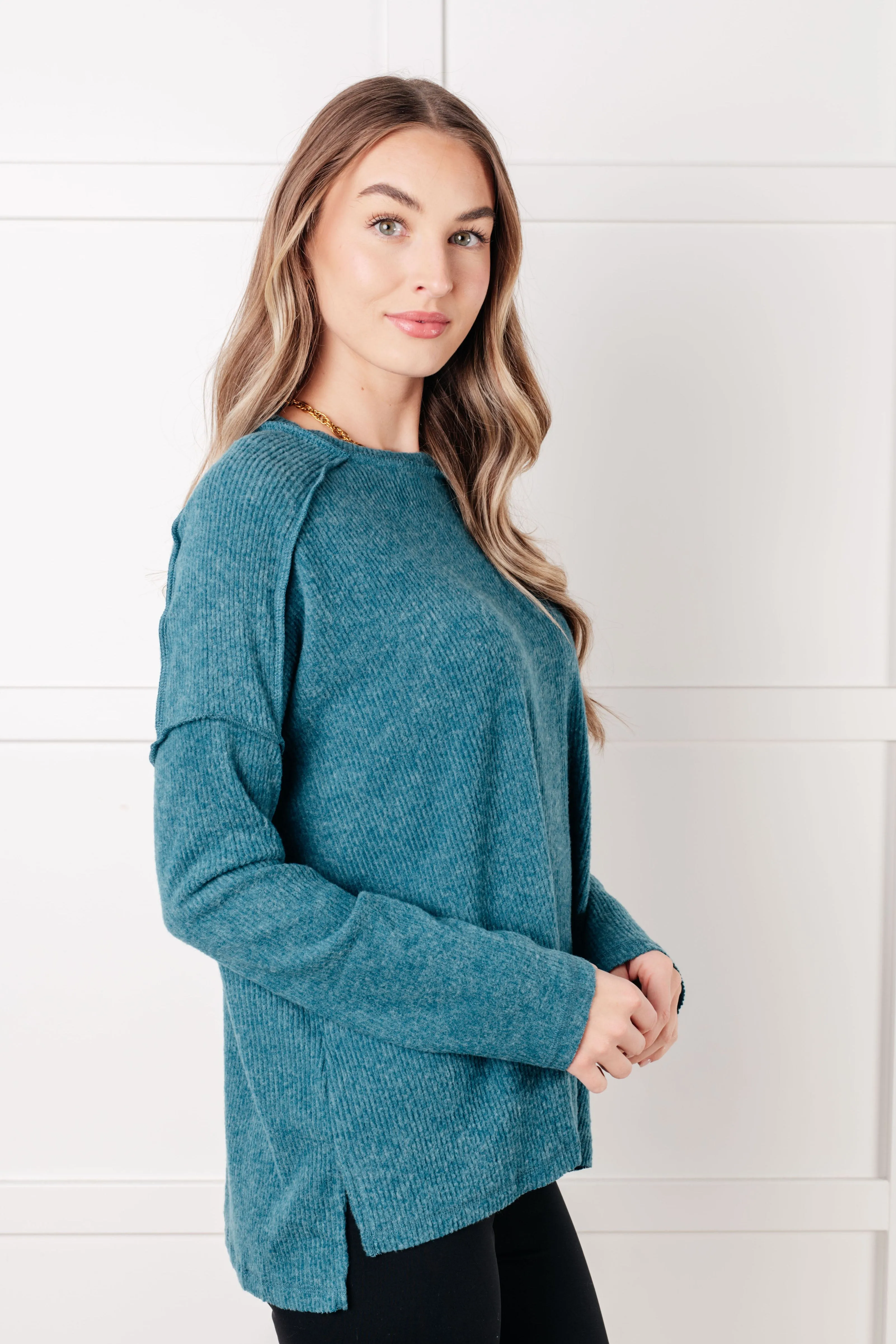 Simply Basic Ribbed Hacci Sweater